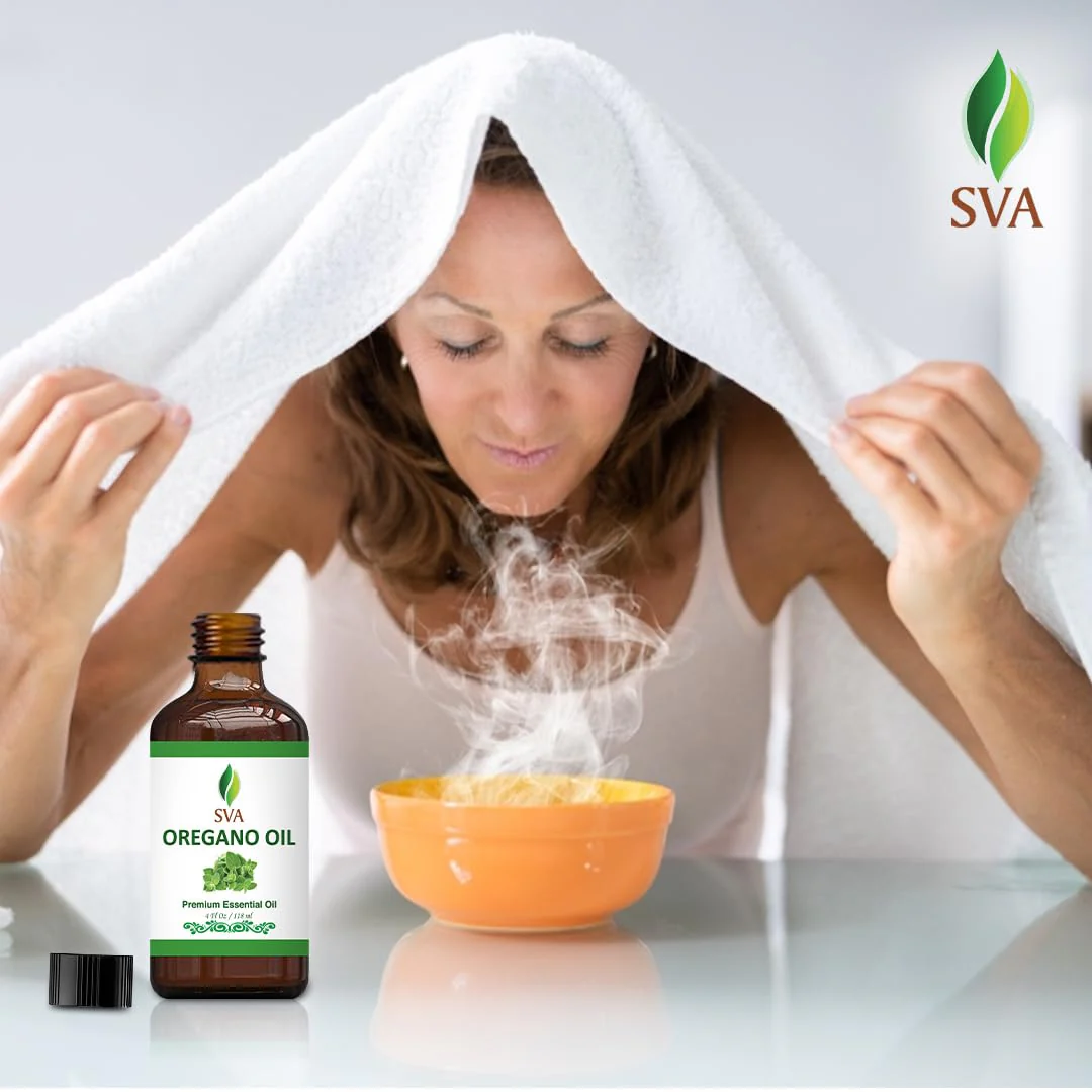SVA Oregano Essential Oil – 4 Fl Oz – 100% Natural Oregano Oil - for Diffuser, Hair Care, Face, Skin Care, Aromatherapy, Scalp and Body Massage, Soap and Candle Making – with Dropper - Image 2