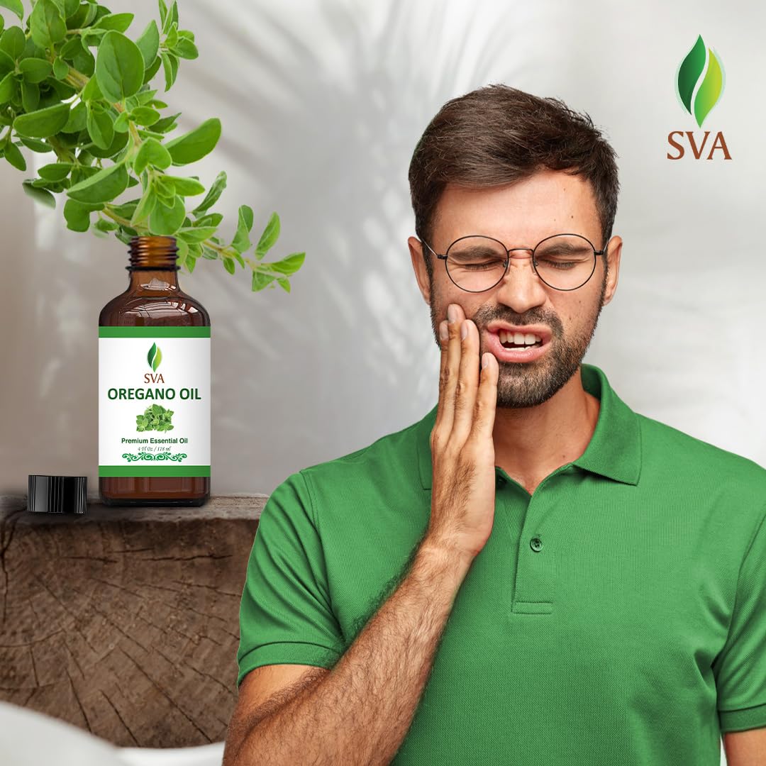 SVA Oregano Essential Oil – 4 Fl Oz – 100% Natural Oregano Oil - for Diffuser, Hair Care, Face, Skin Care, Aromatherapy, Scalp and Body Massage, Soap and Candle Making – with Dropper - Image 4