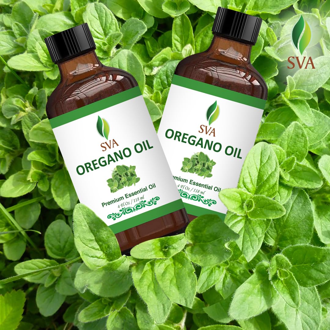SVA Oregano Essential Oil – 4 Fl Oz – 100% Natural Oregano Oil - for Diffuser, Hair Care, Face, Skin Care, Aromatherapy, Scalp and Body Massage, Soap and Candle Making – with Dropper - Image 5