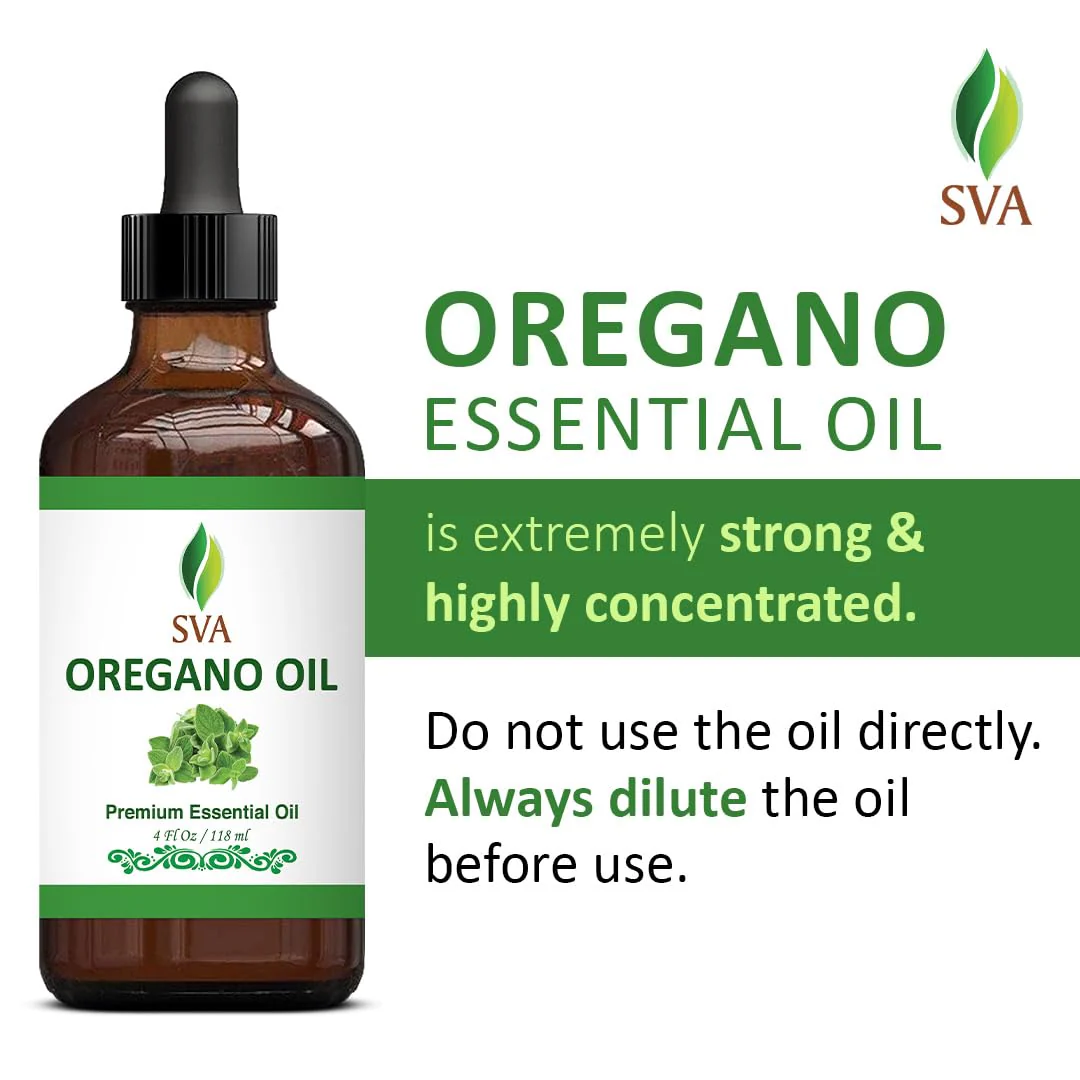 SVA Oregano Essential Oil – 4 Fl Oz – 100% Natural Oregano Oil - for Diffuser, Hair Care, Face, Skin Care, Aromatherapy, Scalp and Body Massage, Soap and Candle Making – with Dropper - Image 7