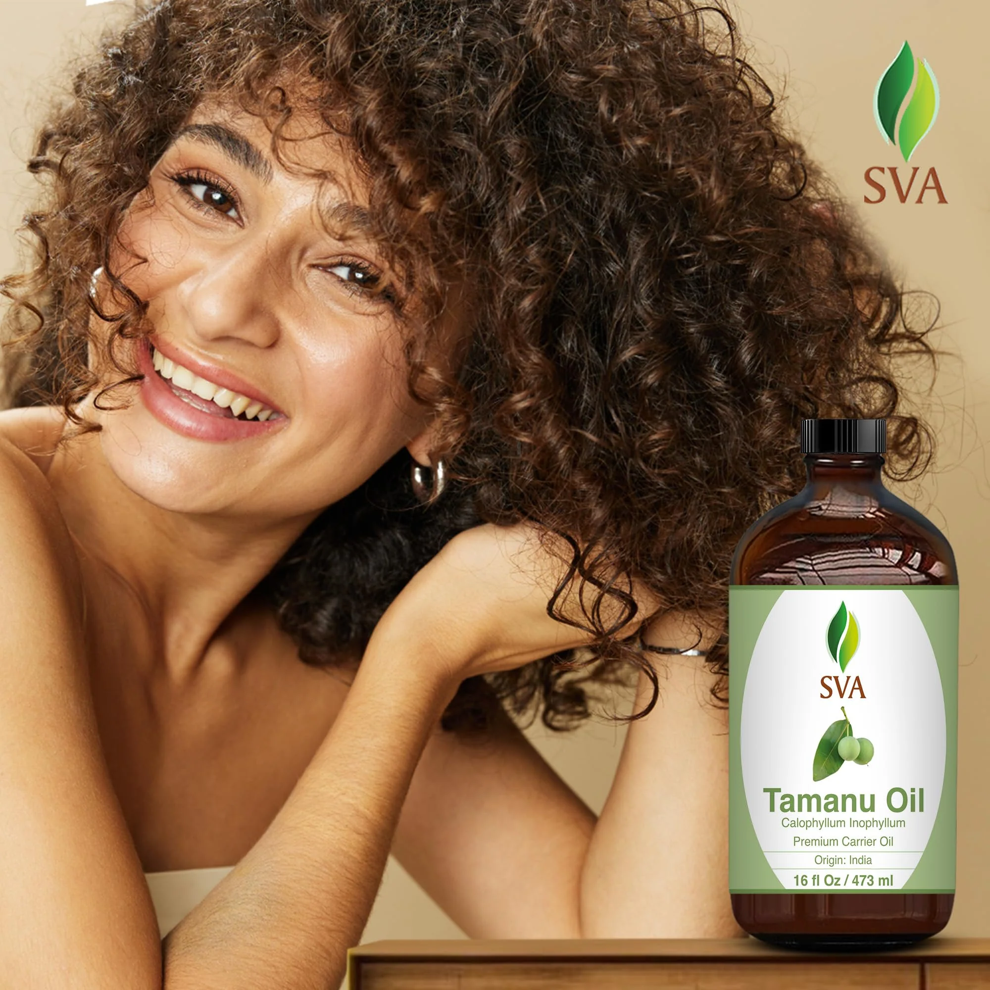 SVA Tamanu Seed Oil - 16 Fl Oz – 100% Natural Cold Pressed Tamanu Oil - for Face, Skin Care, Hair Care, Scalp Massage & Body Massage – Carrier Oil - Image 2