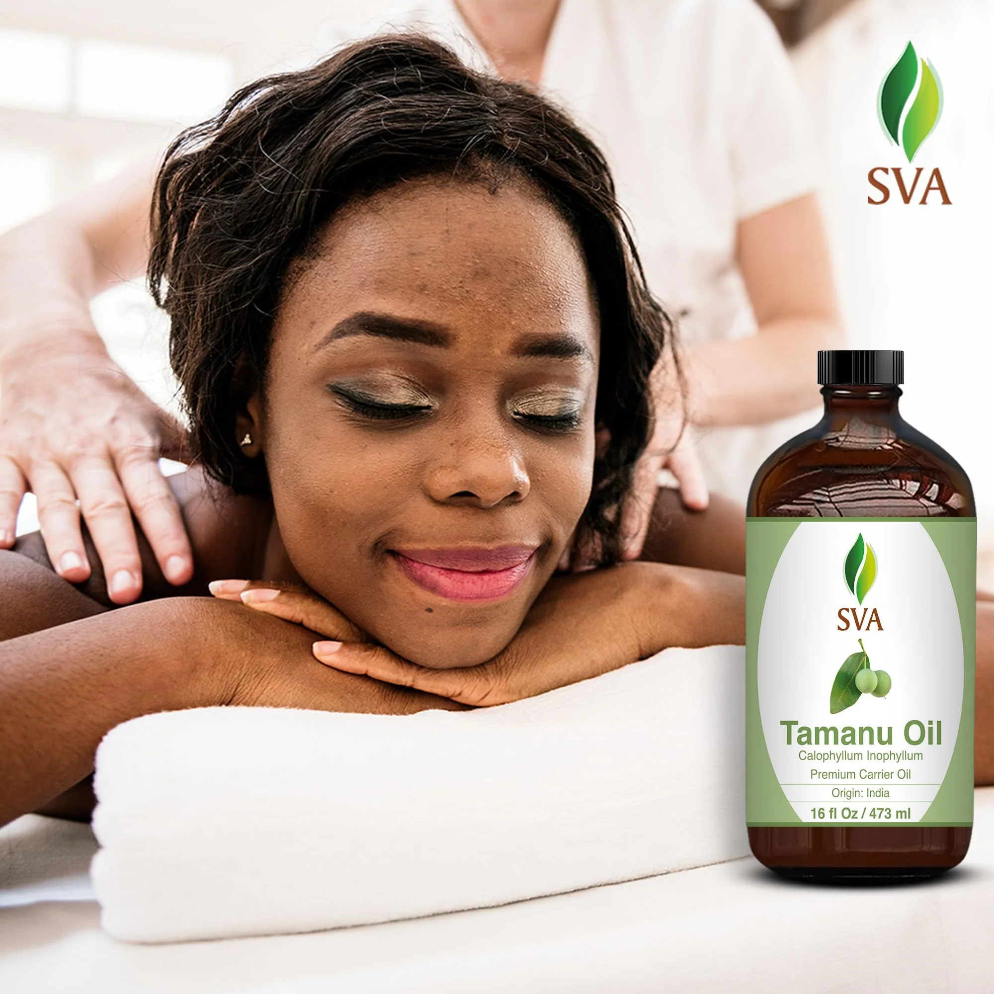 SVA Tamanu Seed Oil - 16 Fl Oz – 100% Natural Cold Pressed Tamanu Oil - for Face, Skin Care, Hair Care, Scalp Massage & Body Massage – Carrier Oil - Image 5