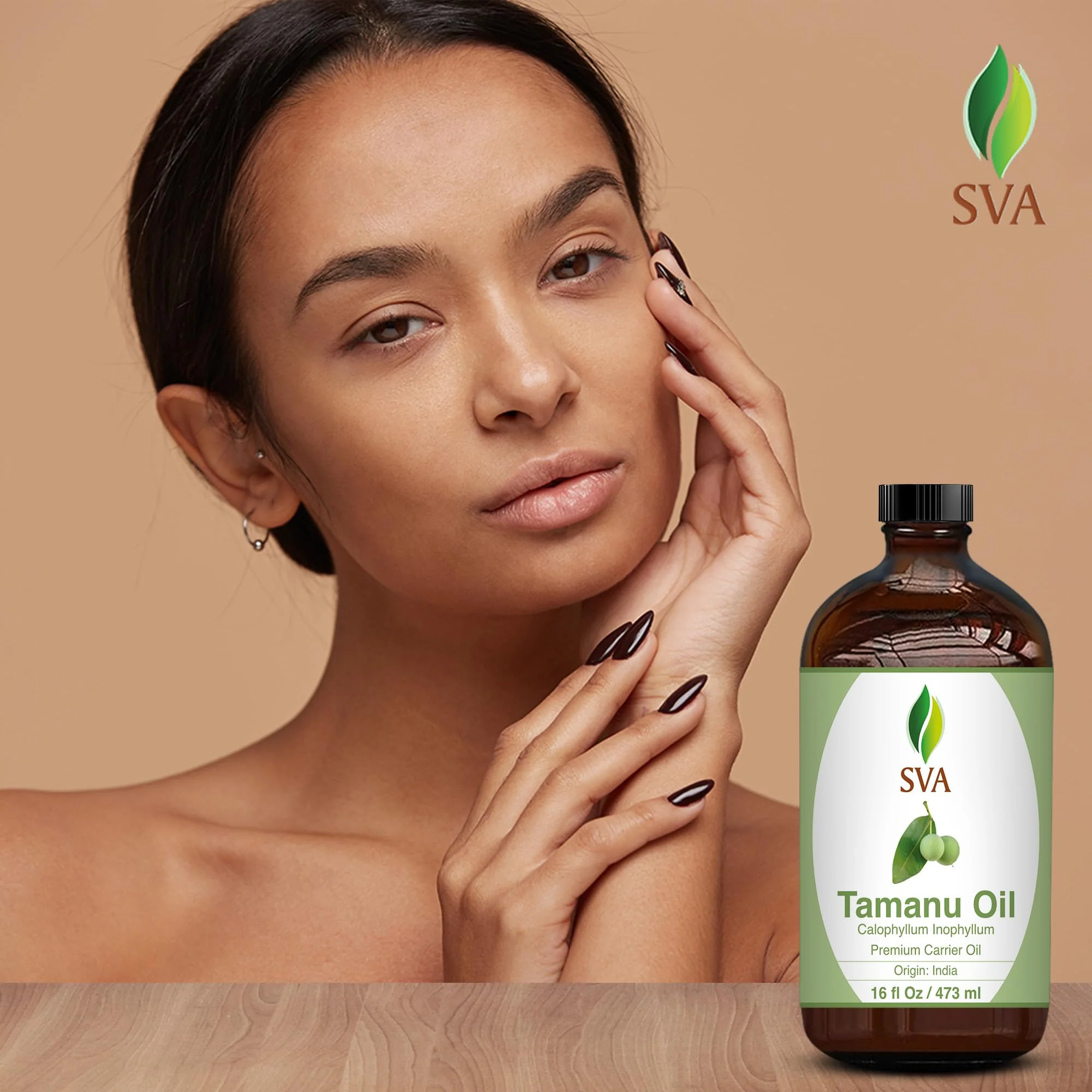 SVA Tamanu Seed Oil - 16 Fl Oz – 100% Natural Cold Pressed Tamanu Oil - for Face, Skin Care, Hair Care, Scalp Massage & Body Massage – Carrier Oil - Image 6