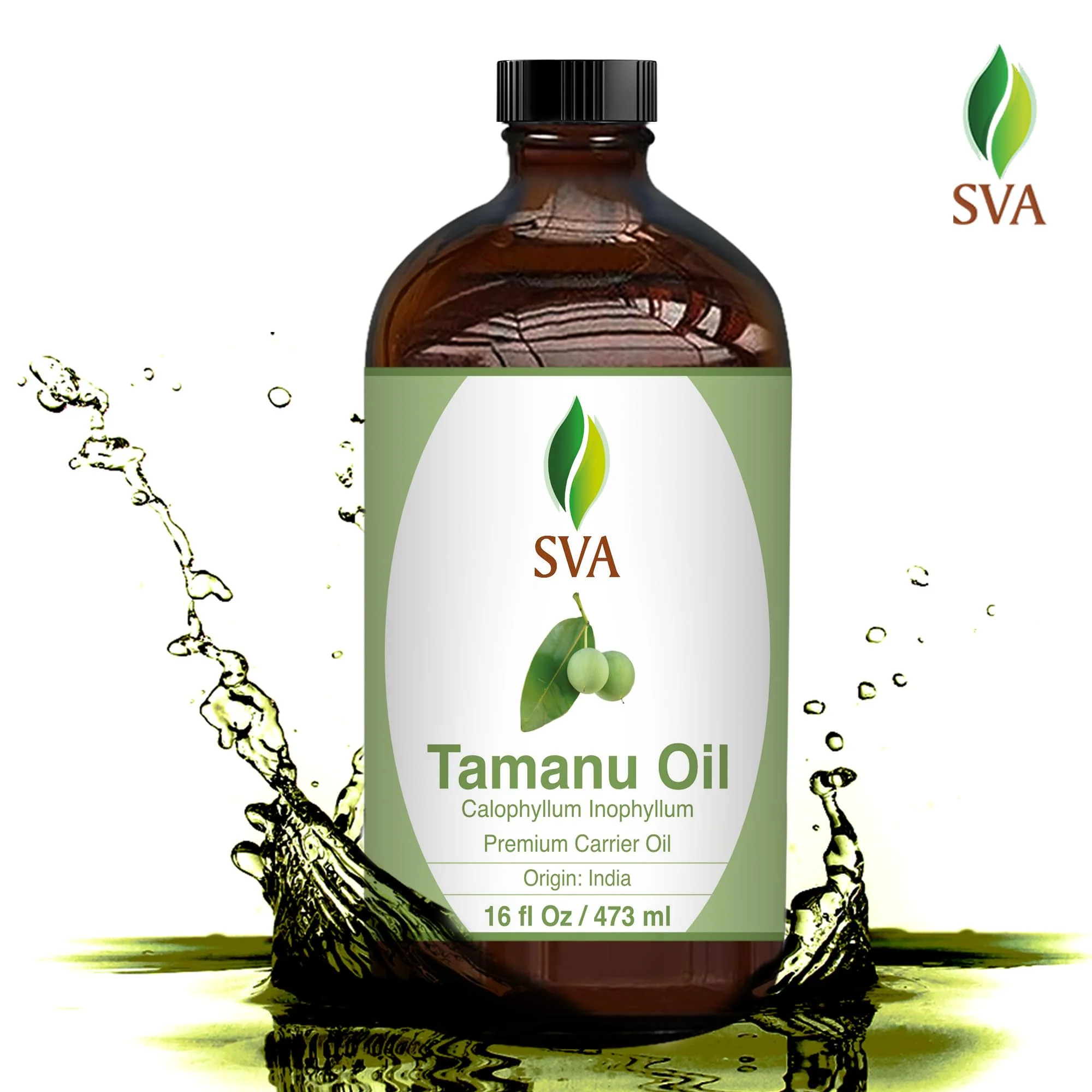SVA Tamanu Seed Oil - 16 Fl Oz – 100% Natural Cold Pressed Tamanu Oil - for Face, Skin Care, Hair Care, Scalp Massage & Body Massage – Carrier Oil - Image 7
