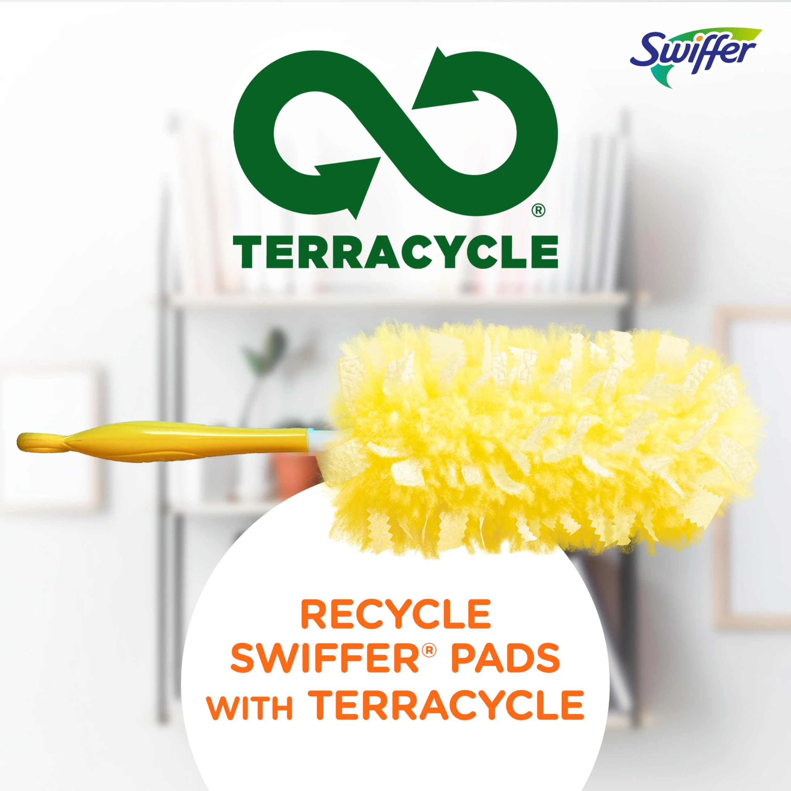 Swiffer Duster Heavy Duty Dusting Kit, Cleaning Supplies, 3 ft Extended Handle, 1 Duster, 12 Refills - Image 2