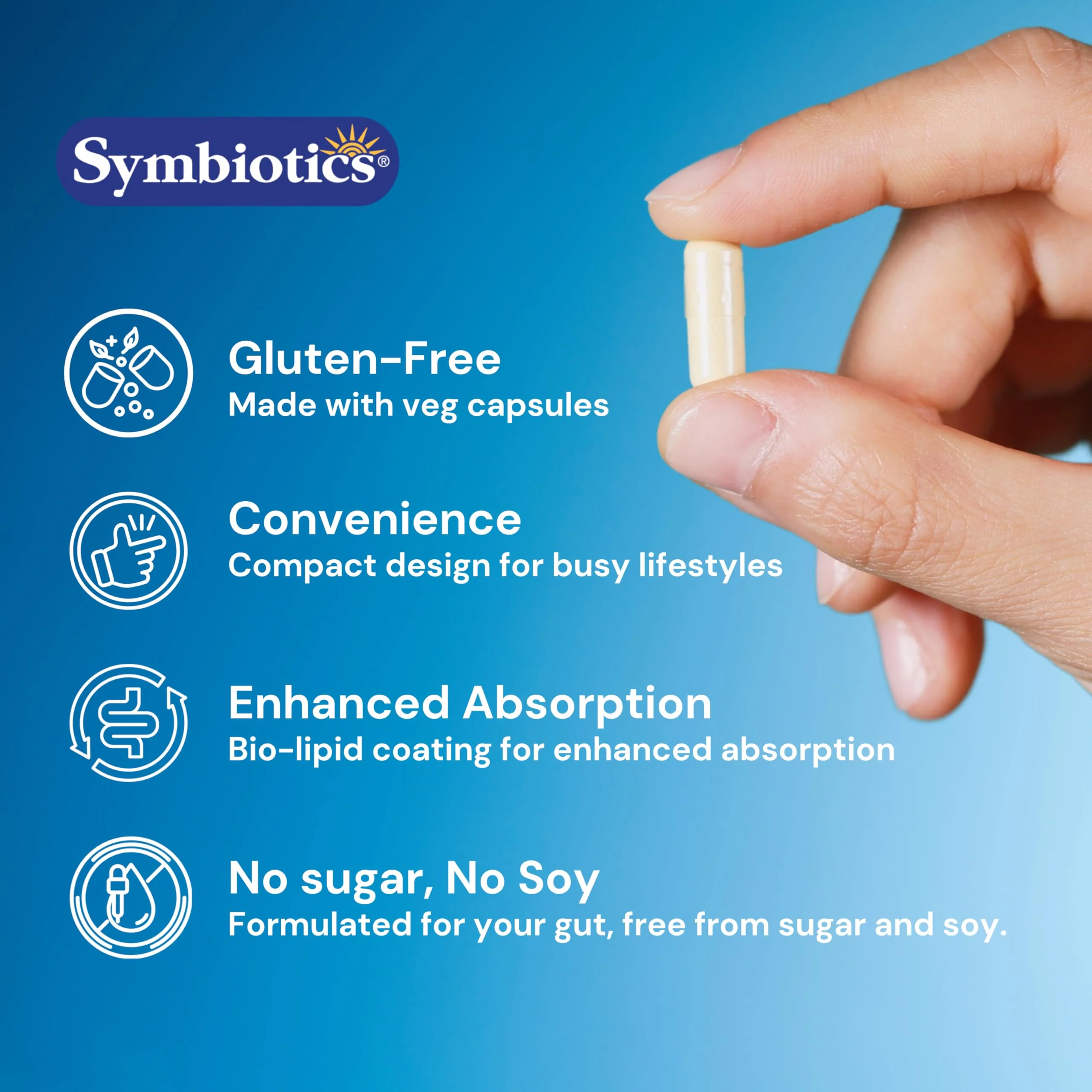 Symbiotics Colostrum 240ct Vegetable Capsules - Immunity Support - Lactoferrin Supplement & Colostrum Protein with Immunoglobulin - 25% lgG Antibodies - Gluten Free - Image 5