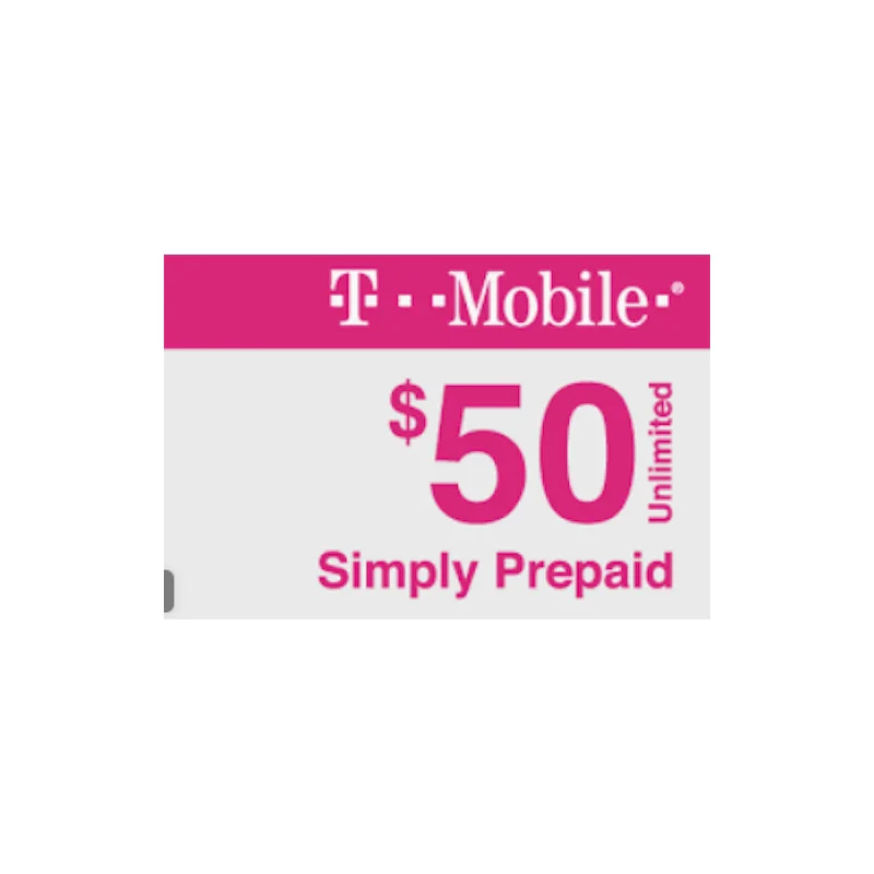 T-Mobile $50 T-Mobile Unlimited 5G Plan Preloaded Prepaid SIM Card 1st Month Month
