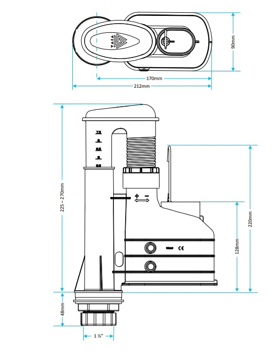 Taps2Traps WRAS Approved Universal Dual Flush Toilet Syphon – Adjustable from 7.5" to 9.5" with Built-in Overflow – Replacement Toilet Flush System - Image 3
