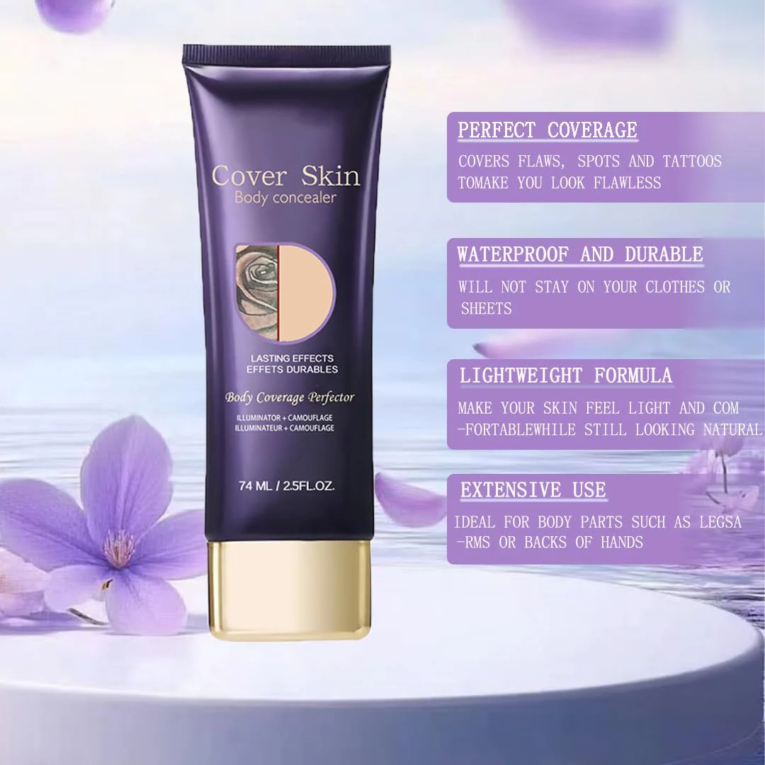Tattoo Cover Up Makeup – Waterproof & Sweat-Proof Full Coverage makeup, Transfer-Resistant Body Makeup, Long Last Body Foundation. - Image 4