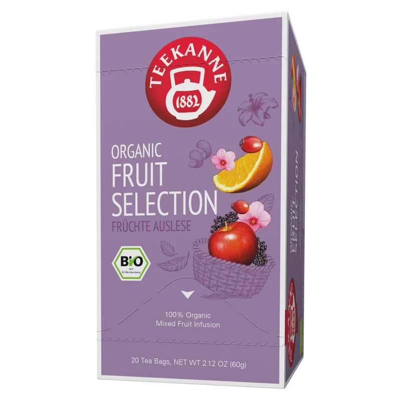 Tea Pot Organic Fruit Tea - Pack of 3 Fruit Selection (3 x 20 Bags, 180 g) - Image 2