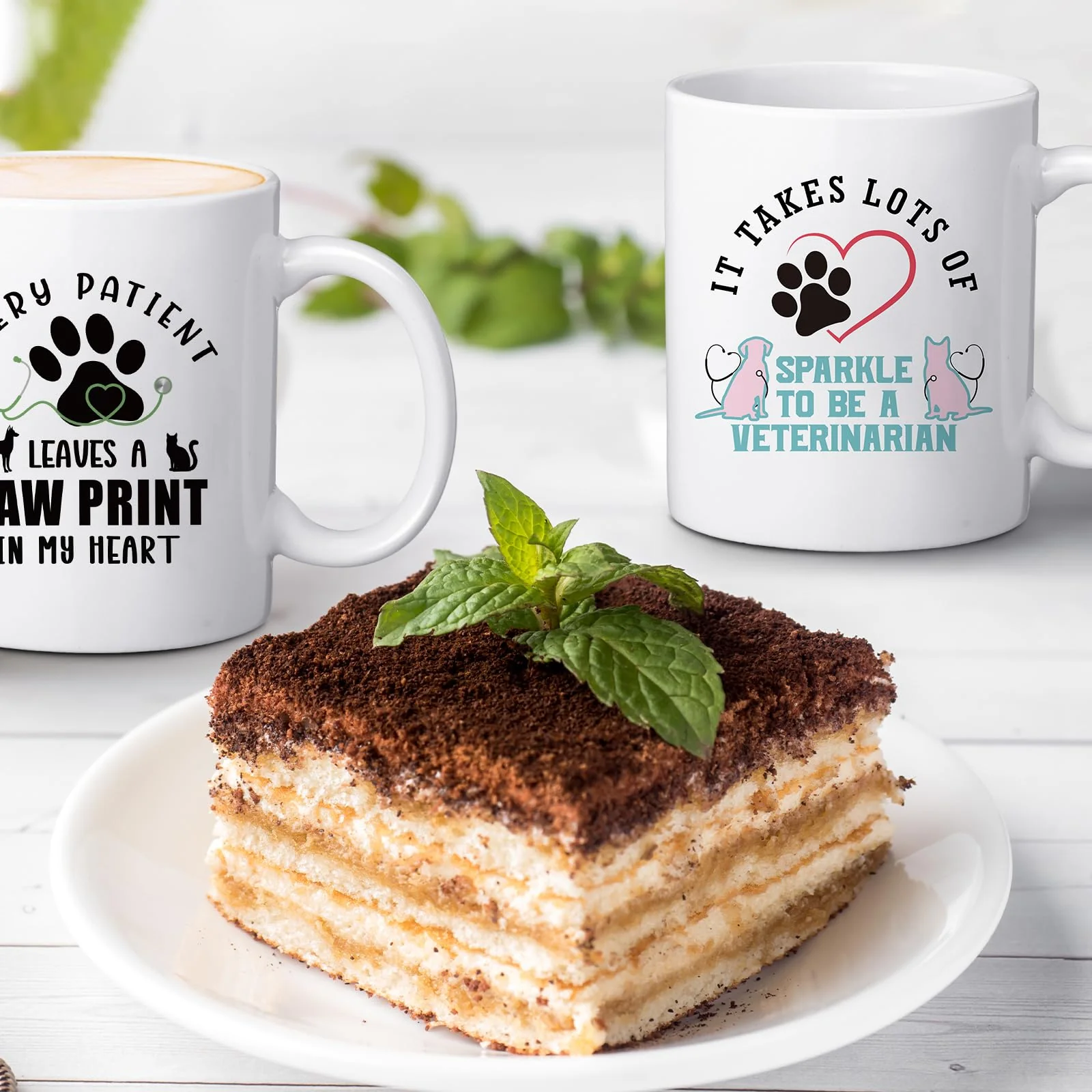 Teenyyou 9 Pcs Vet Tech Week Gifts Mug Bulk 11oz Veterinarian Ceramic Coffee Cup for Women Men Veterinary Technician Gift for Medical Graduate Dog Doctor Animal Lover Christmas Thank You Present - Image 4