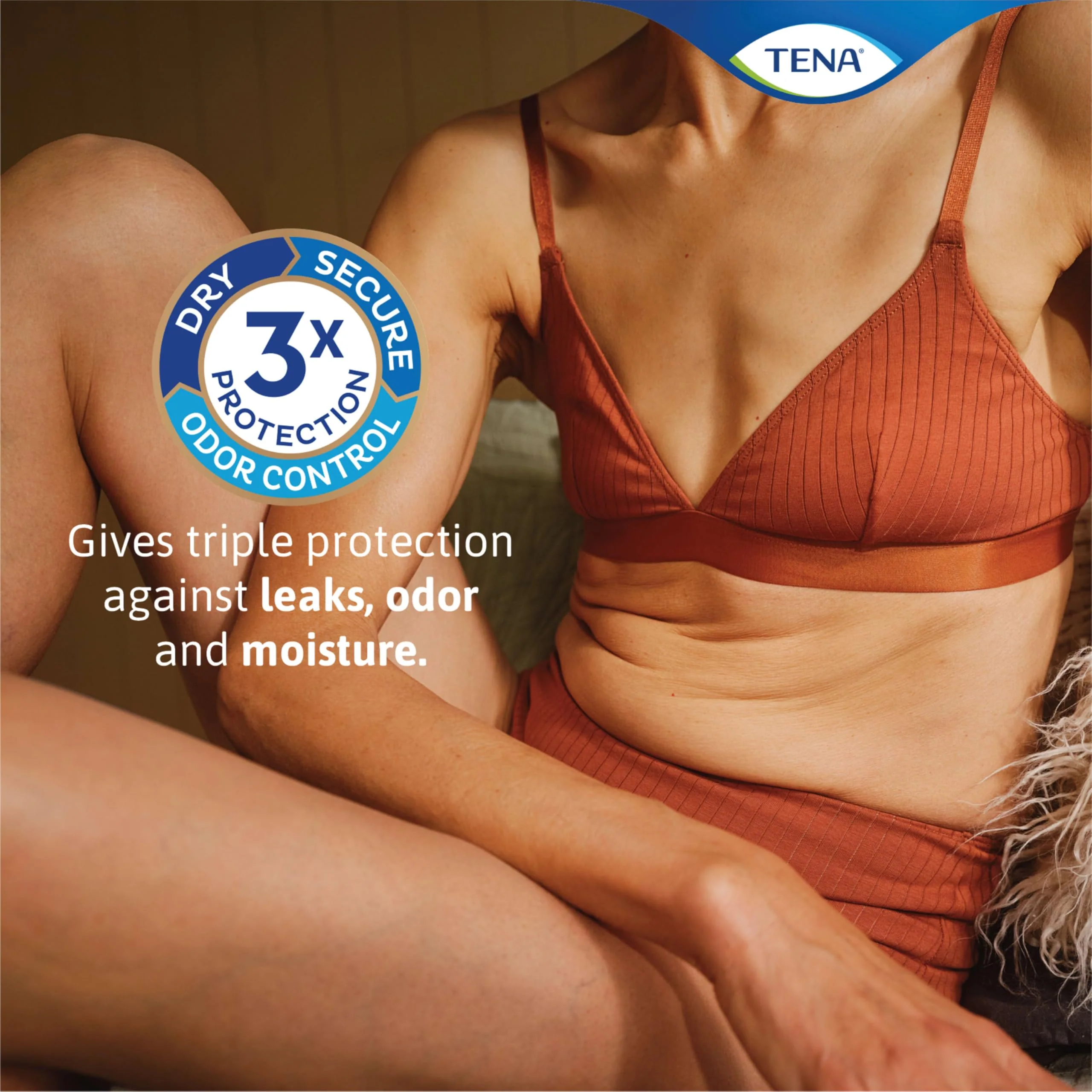 TENA Sensitive Care Incontinence Pads, Bladder Control, Postpartum for Women, Overnight Absorbency, Extra Coverage, 135 Count - Image 3