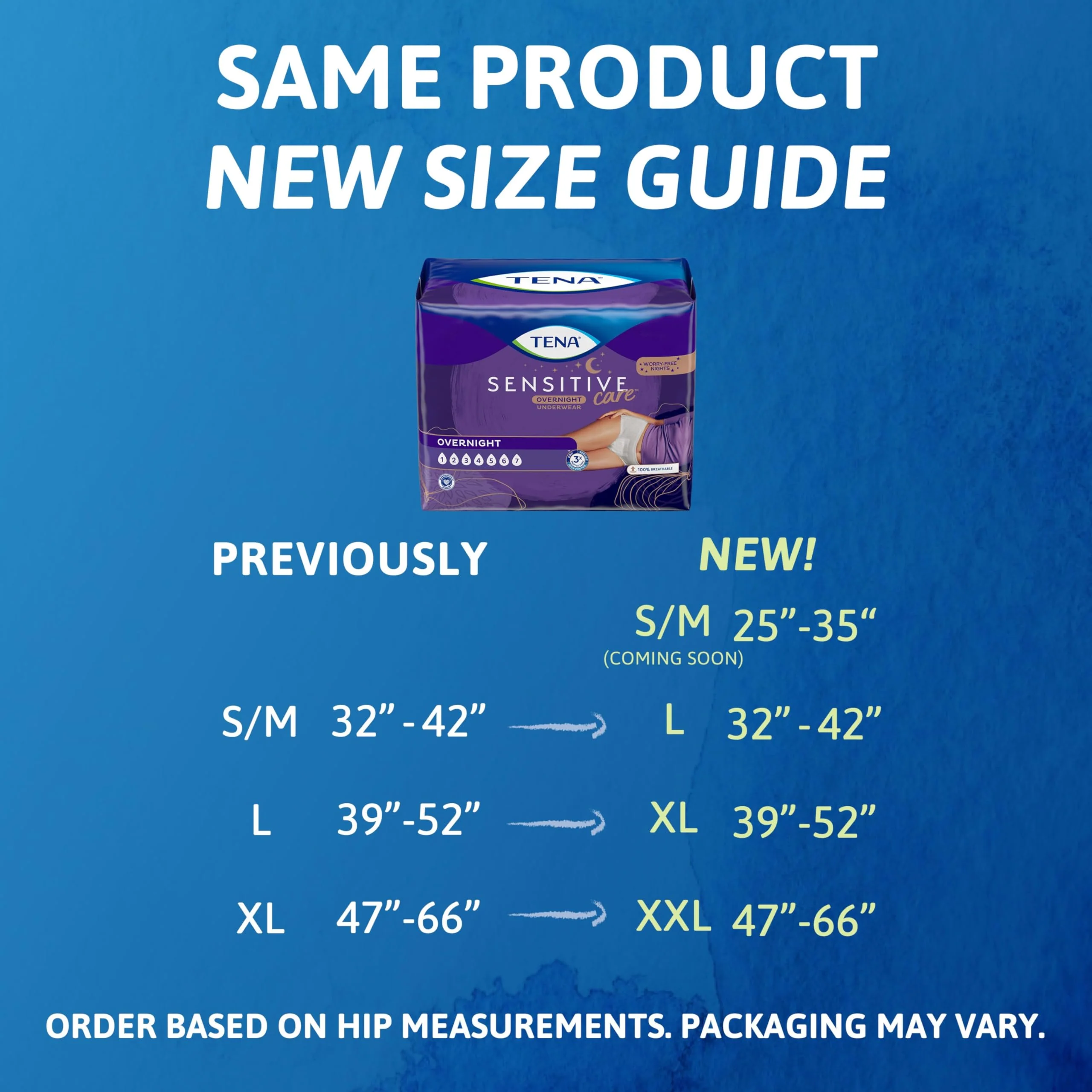 TENA Sensitive Care Overnight Incontinence Underwear for Women, XXLarge, 48 Count (New Sizing) - Image 4