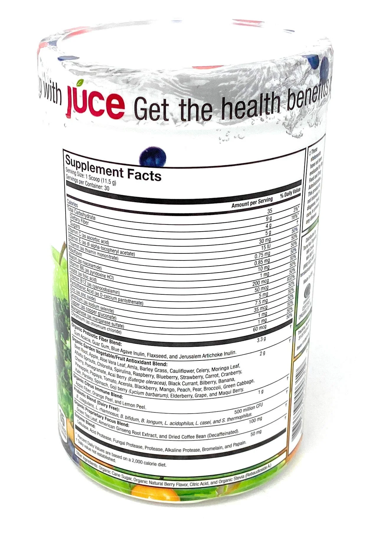 Terra Kai Organics Juce Super Fruit and Veggie Blend Drink, 12.2-Ounce Garden Berry - Image 8