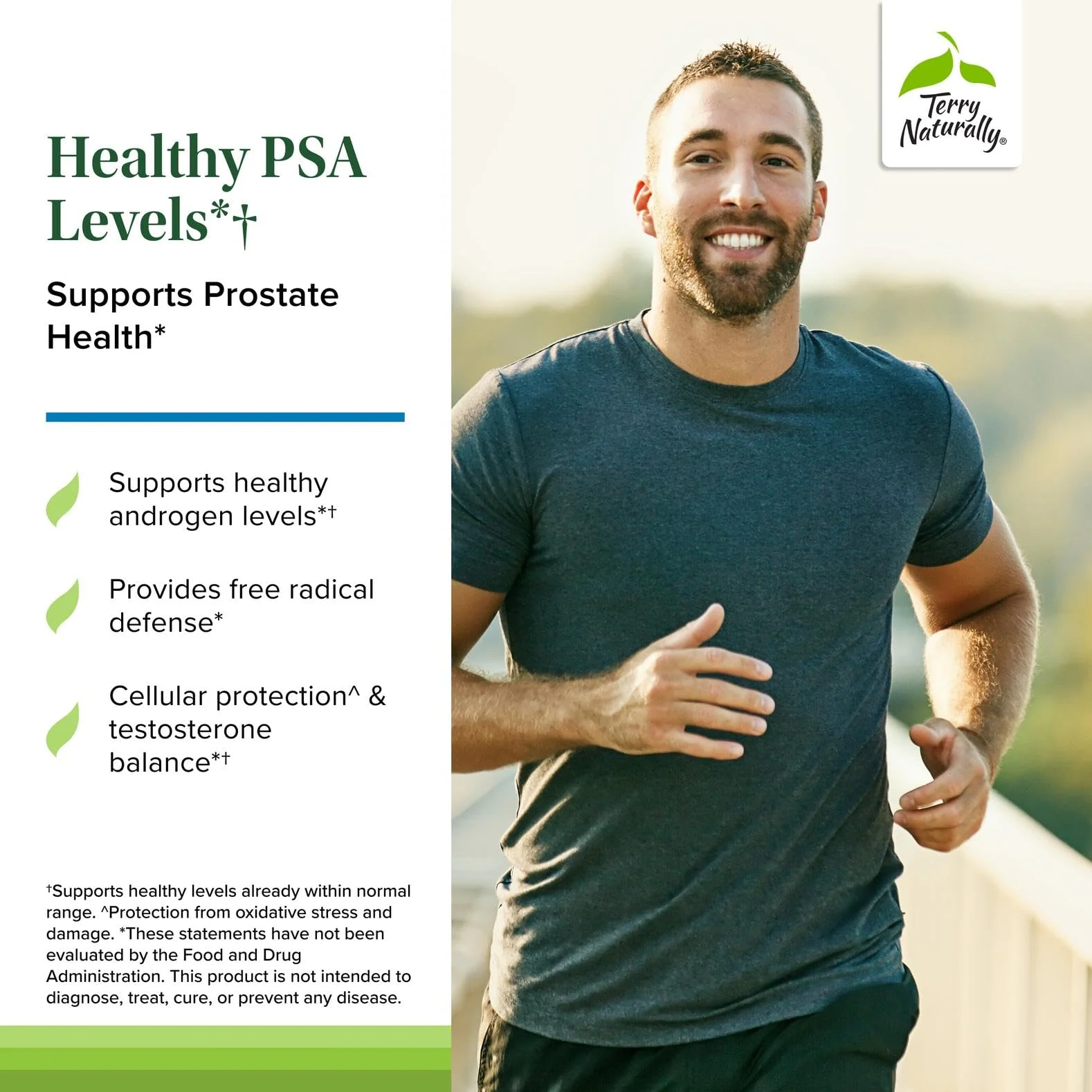 Terry Naturally Healthy PSA Levels - Dietary Supplement for Healthy Prostate & Hormone Balance Support - Herbal Supplement with Curcumin, Turmeric Essential Oil & Grape Seed Extract - 60 Softgels - Image 6
