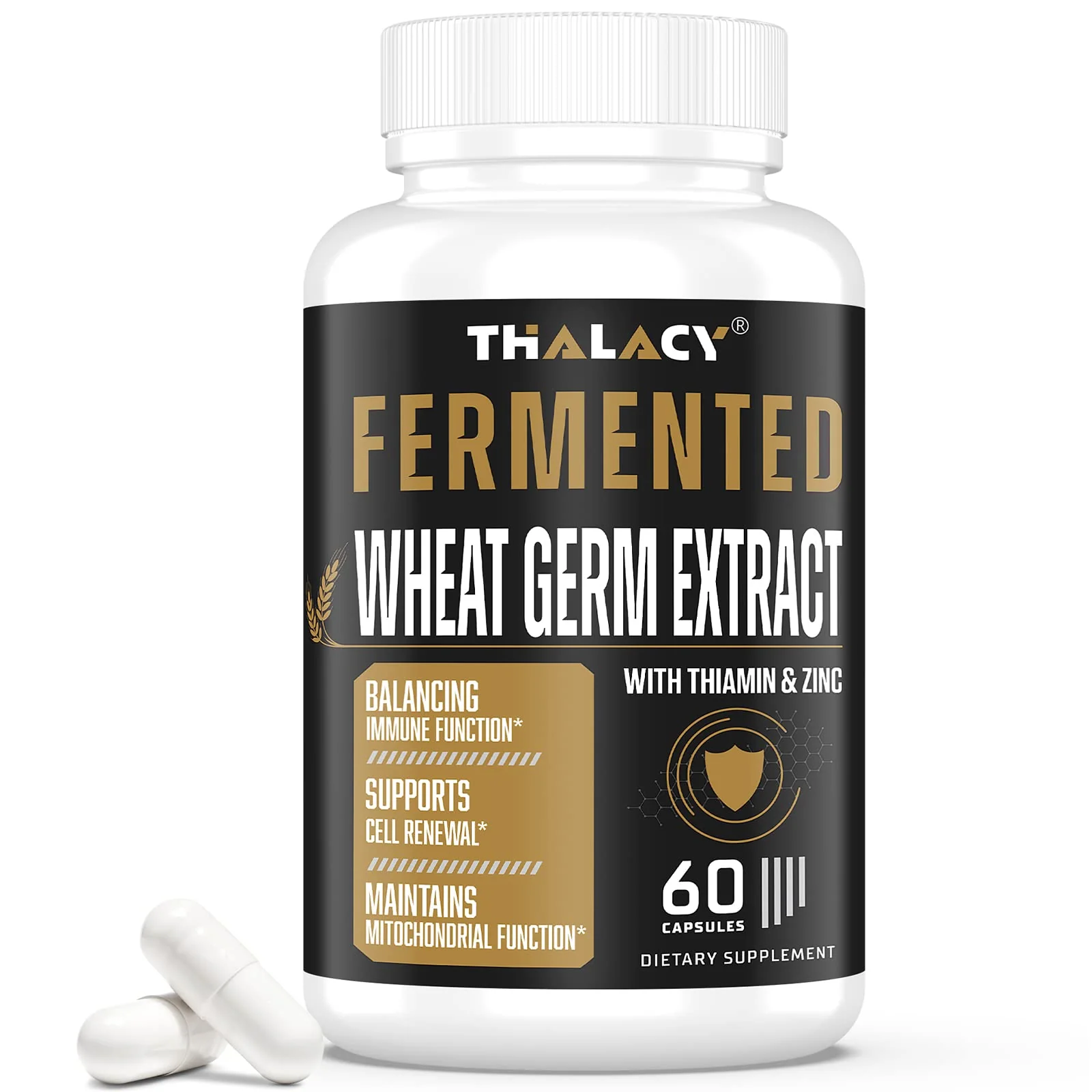 Thalacy Spermidine Supplements, 60 Capsules