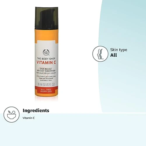 The Body Shop Vitamin C Skin Boost Instant Smoother – Refreshing, Skin-Softening Serum for Youthful Skin – Vegan – 1 oz - Image 2