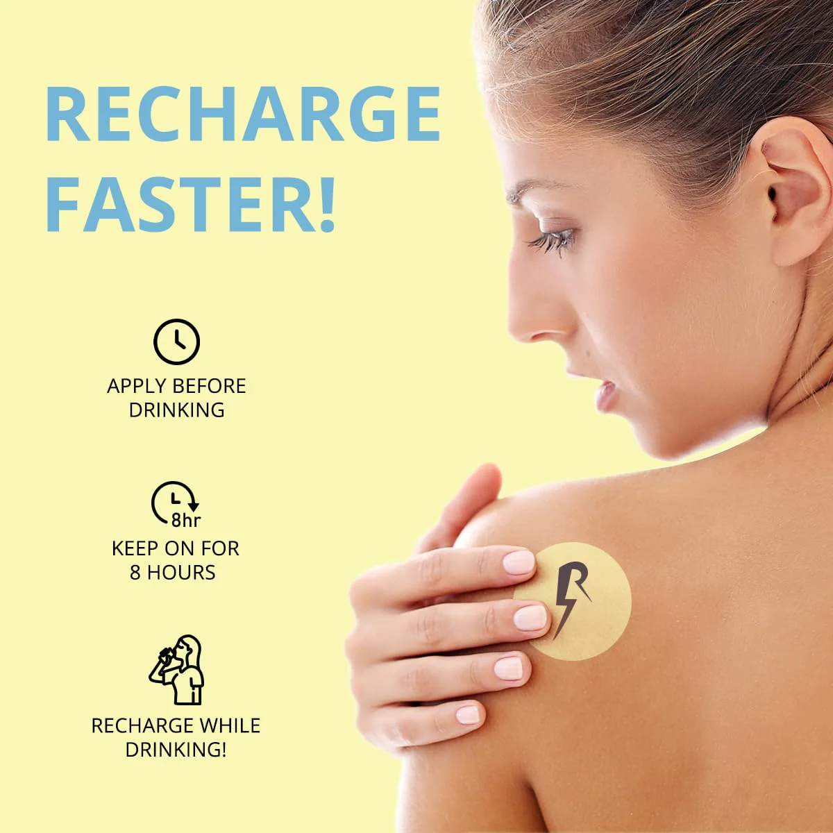 The Recharge Patch 24-Pack: Recovery Patches Cruise Essentials 2025 Women Festival Essentials Travel Essentials Cruise Ship Accessories Travel Size Toiletries Rebound Patches Must Haves for Energy - Image 9