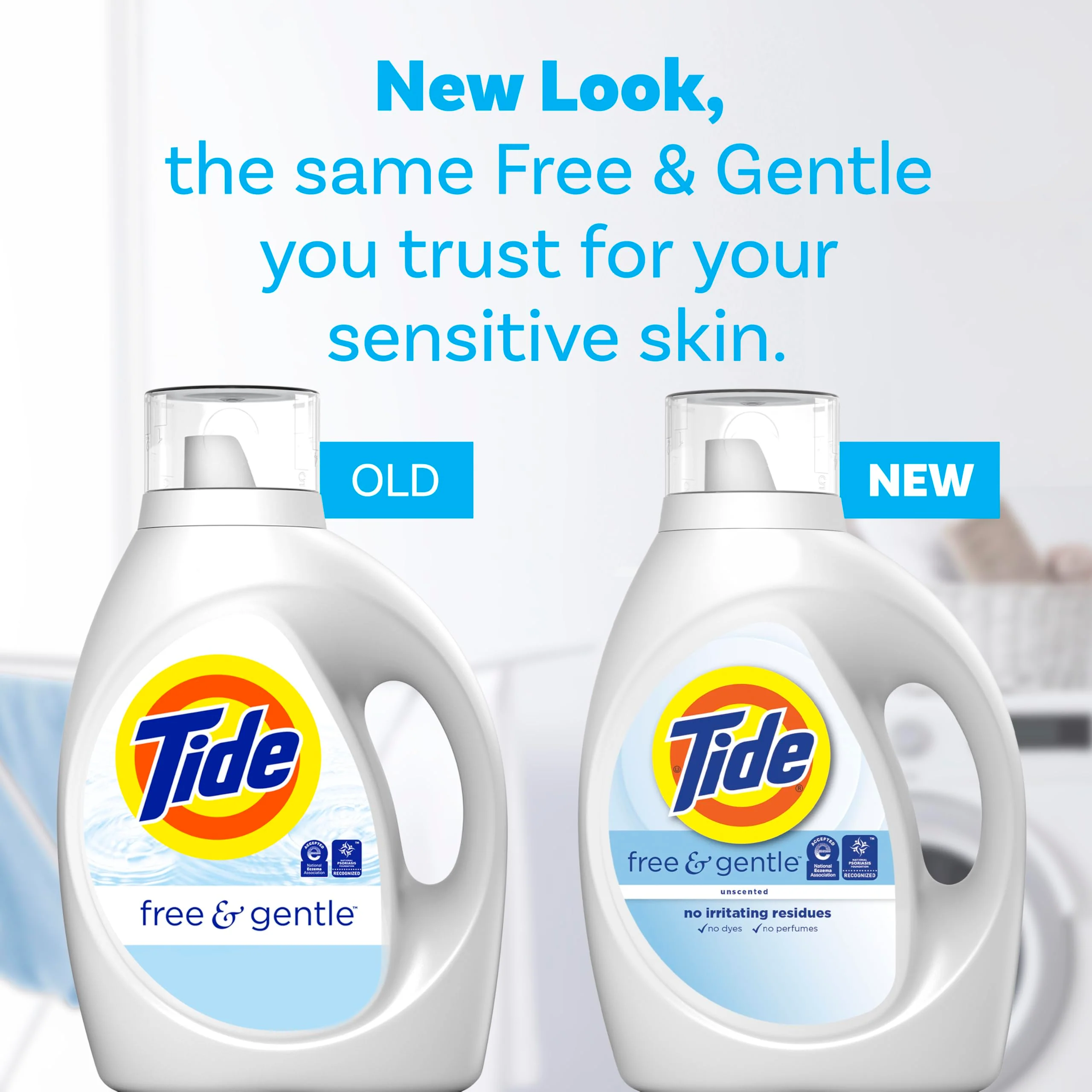Tide Free & Gentle Liquid Laundry Detergent, 105 fl oz, 80 Loads, HE Compatible - Image 8