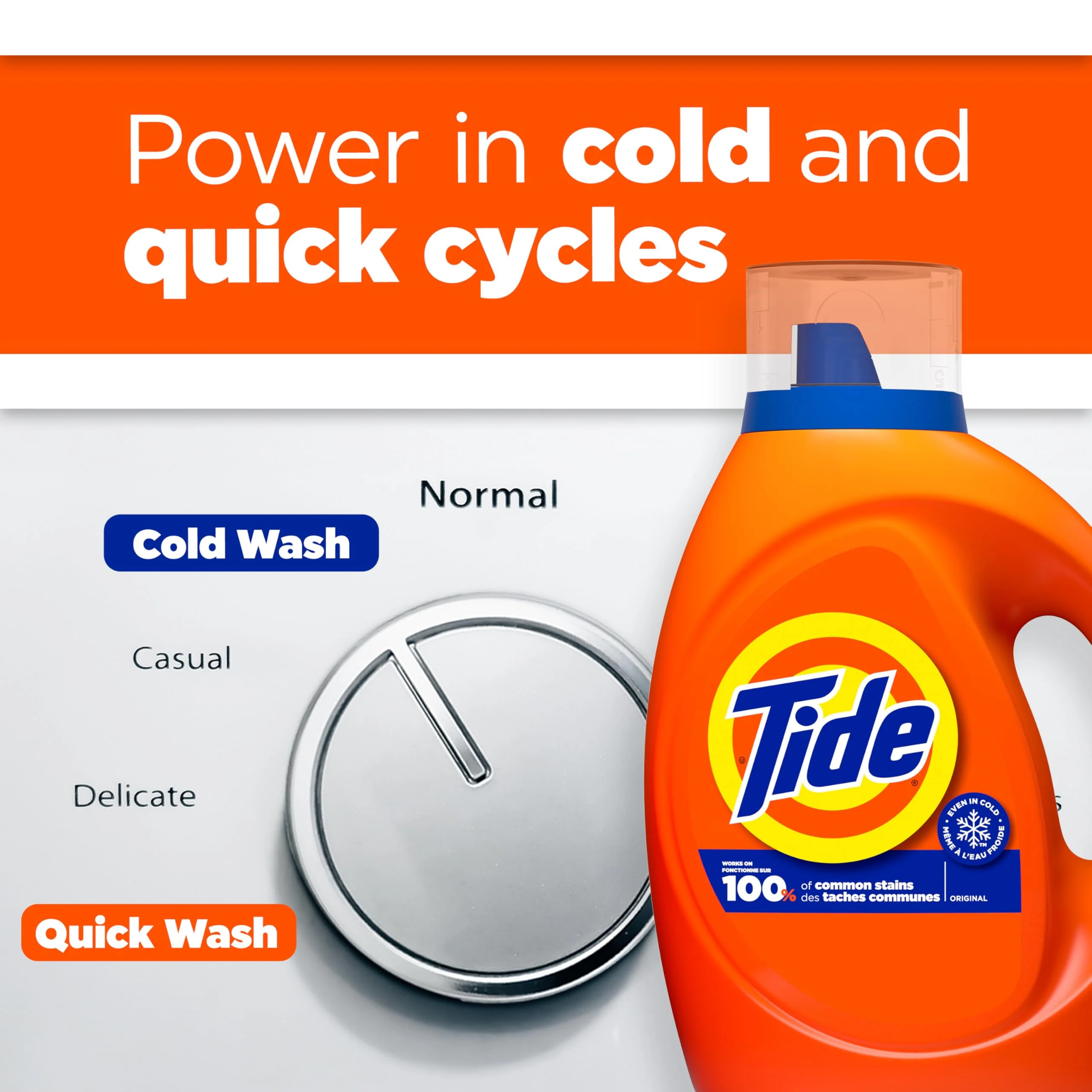 Tide Laundry Detergent Liquid, Original Scent, HE Compatible, 100 Loads, 132 fl oz, Tide Laundry Detergent, Liquid Laundry Detergent (Packaging May Vary) - Image 6