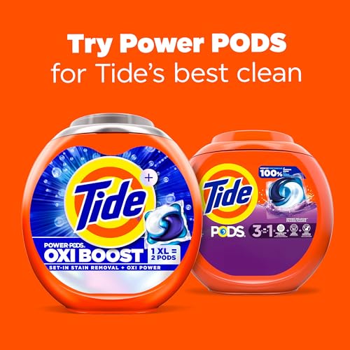 Tide PODS Liquid Laundry Detergent Soap Pacs, HE Compatible, Powerful 3-in-1 Clean in one Step, Built in Stain Removers, Spring Meadow Scent, 76 Count - Image 4