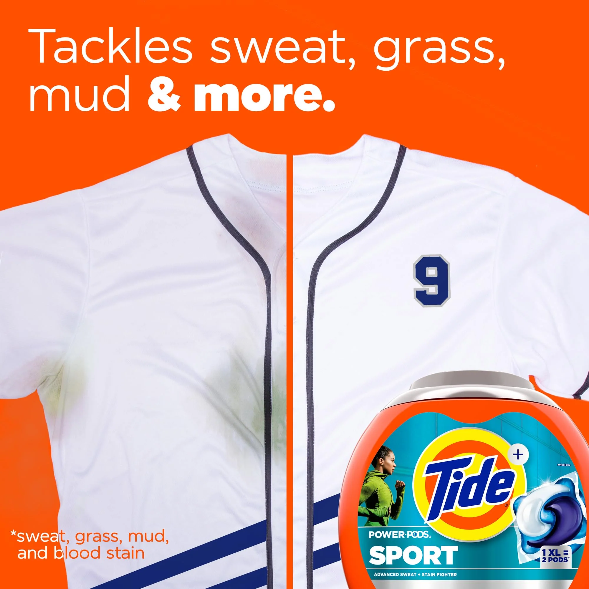 Tide Power PODS Laundry Detergent Soap Pacs with Febreze Sport, 63 Count, Laundry Pods with Febreze Freshness and Sport Odor Defense (133) - Image 10