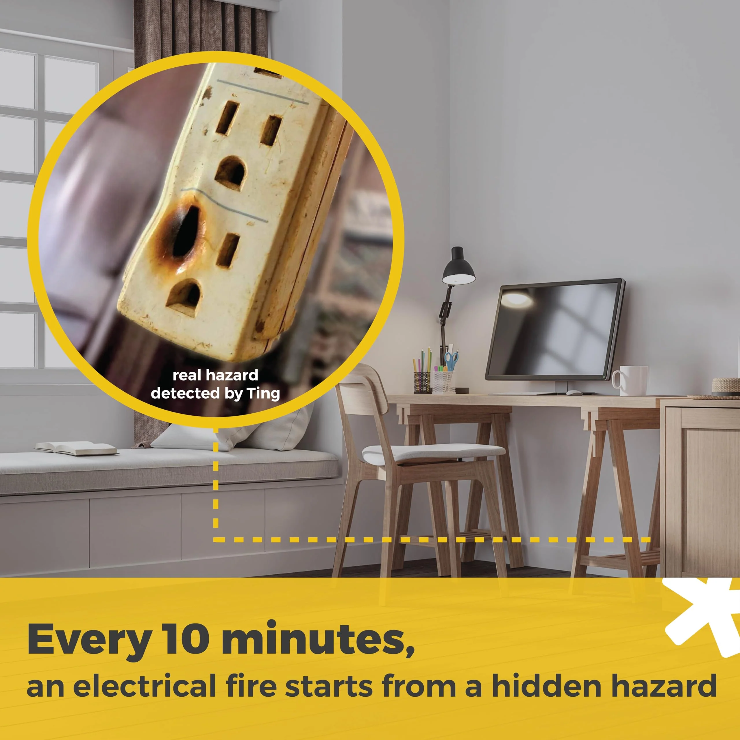 Ting Fire Ting Fire Prevention Sensor & Service - Includes 12 Months of Required Service, Residential Use Only - Image 5