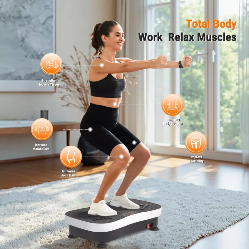TODO Vibration Plate Exercise Machine Whole Body Vibration Machine with Remot... - Image 2