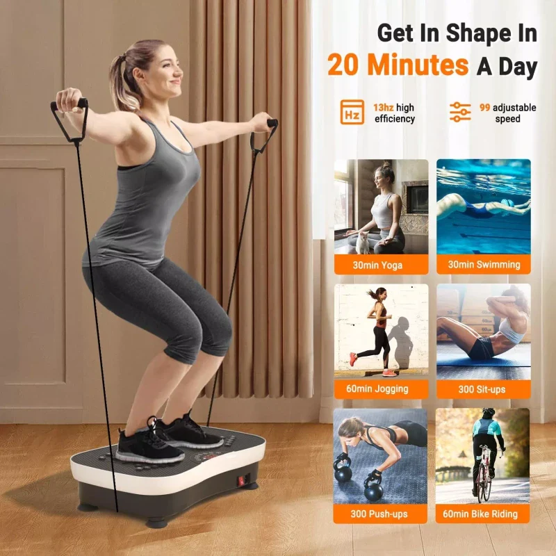 TODO Vibration Plate Exercise Machine Whole Body Vibration Machine with Remot... - Image 3