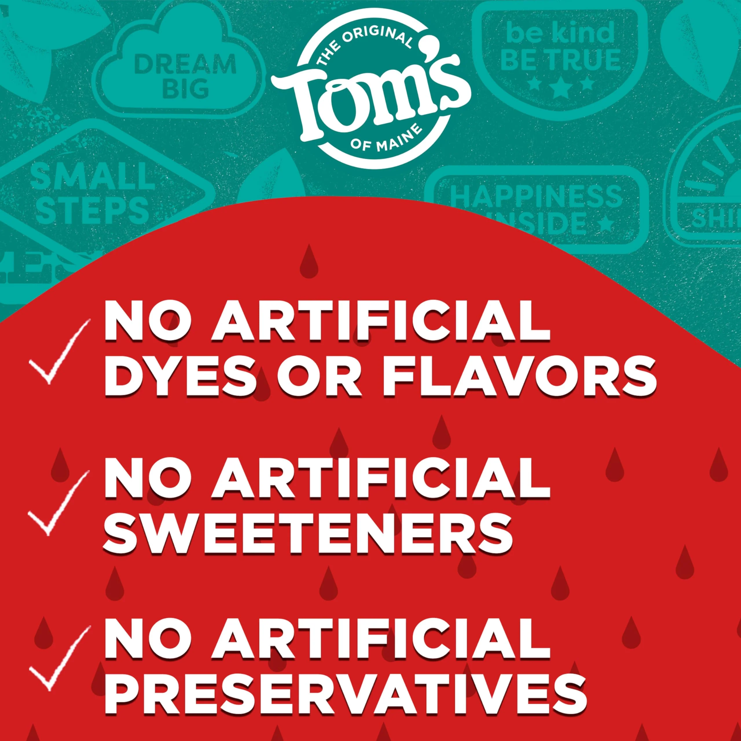 Tom's of Maine ADA Approved Fluoride Kids Toothpaste, Natural Toothpaste, Dye Free, No Artificial Preservatives, Silly Strawberry, 5.1 oz. 3-Pack (Packaging May Vary) - Image 7