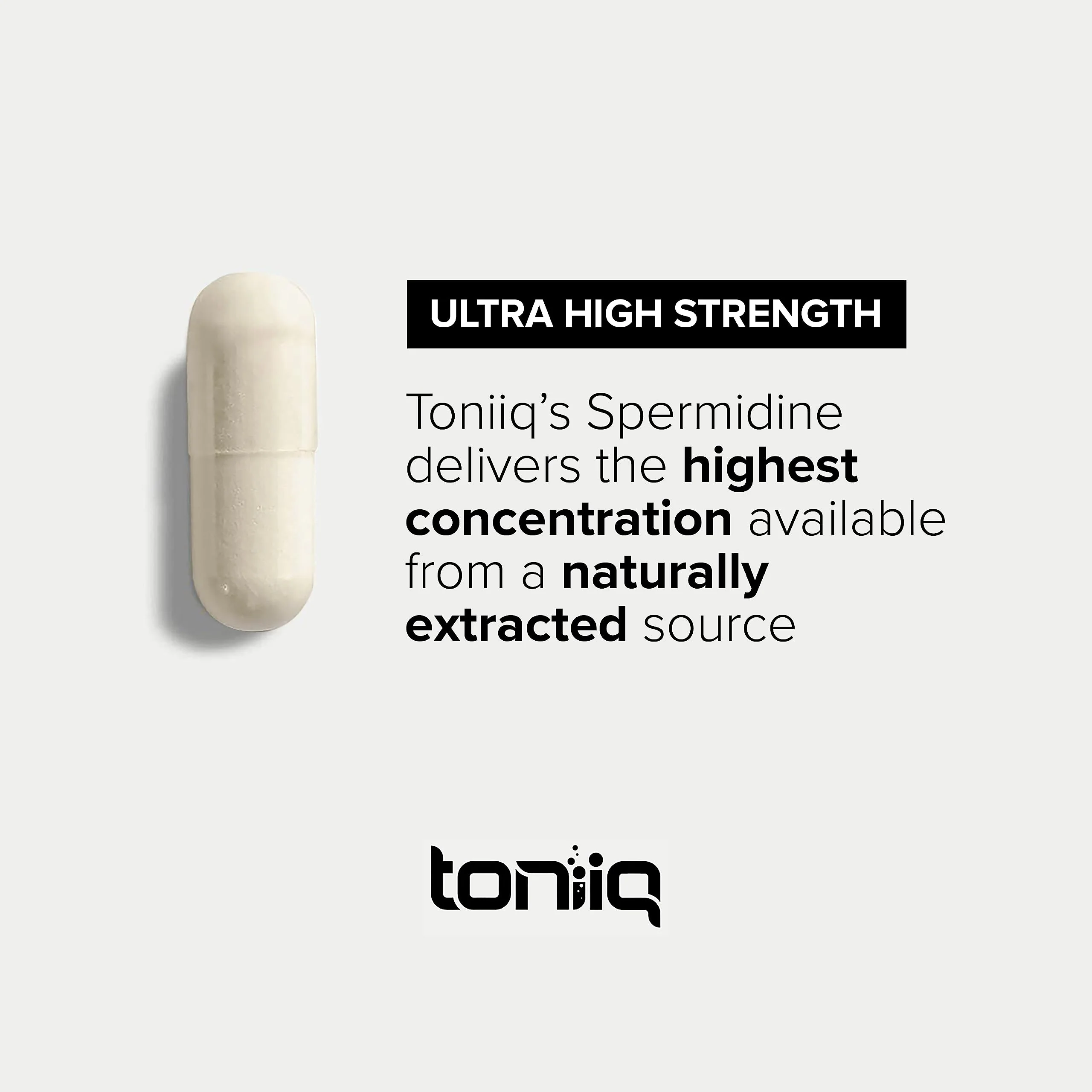 Toniiq Ultra Concentrated 500mg Spermidine Supplements for Men and Women - Non-Synthetic Spermidine Standardized to No Less Than 1% Spermidine - 5mg Spermidine per Serving Rice Germ Extract - Image 5
