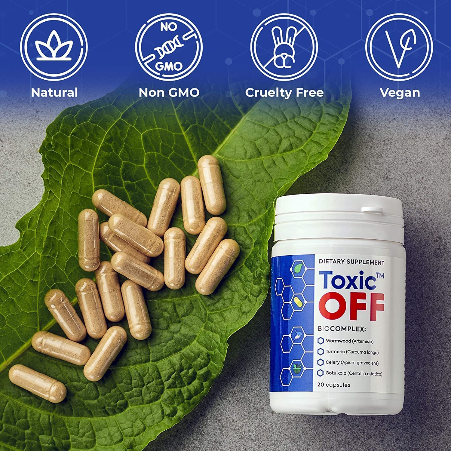 TOXIC OFF | Daily Easy Swallow Capsules,20.0 Servings (Pack of 1) - Image 4