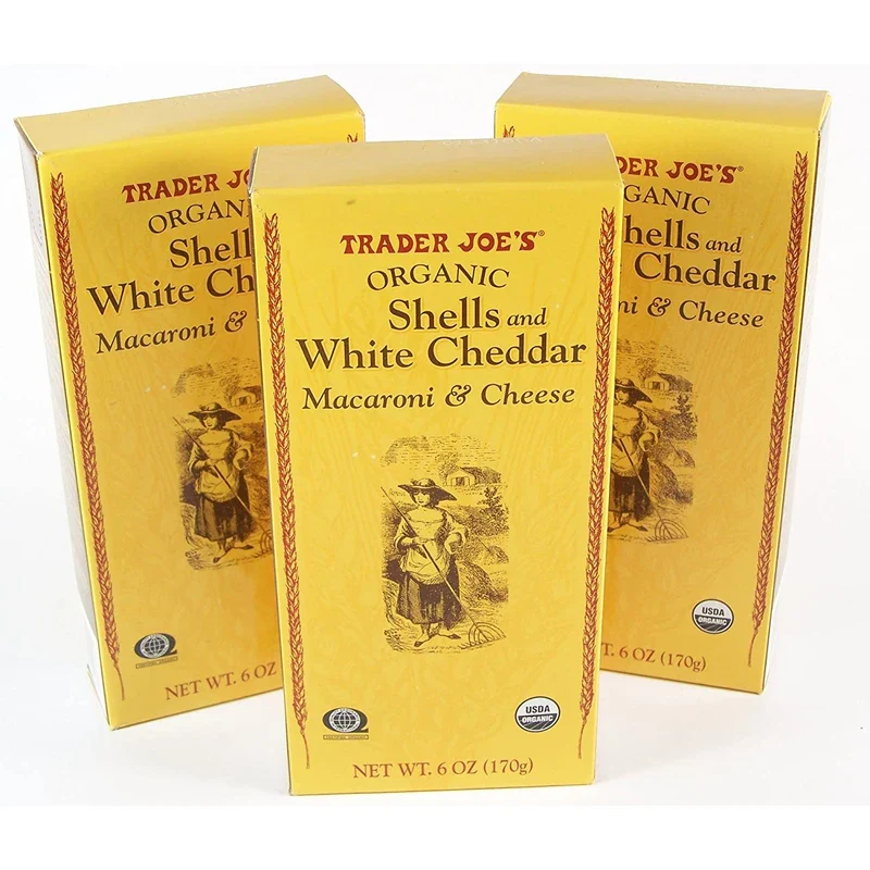 Trader Joe's Organic Shells & White Cheddar Macaroni & Cheese 6oz each (3 Pack) - Image 5