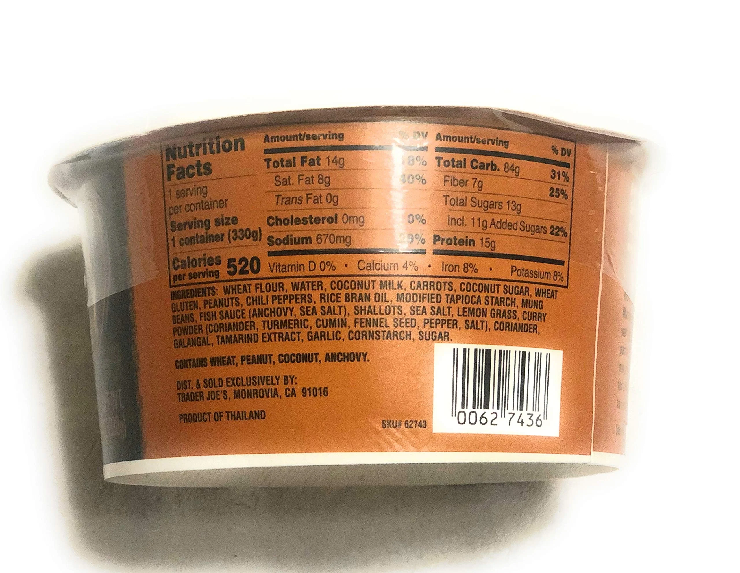 Trader Joe’s Peanut Satay Thai Noodles - Image 3