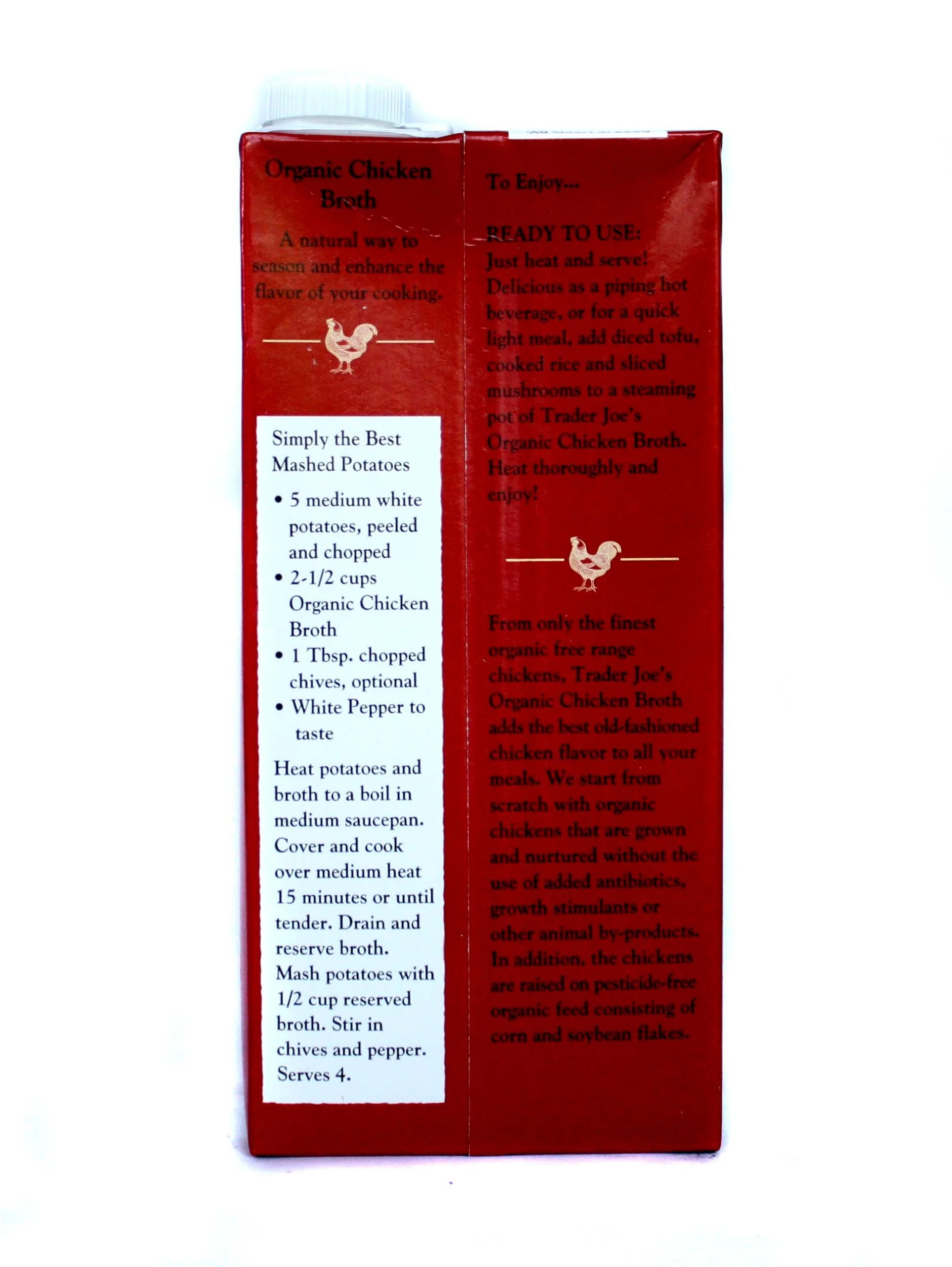 Trader Joe's Organic Free Range Chicken Broth 32 fl oz - Image 3
