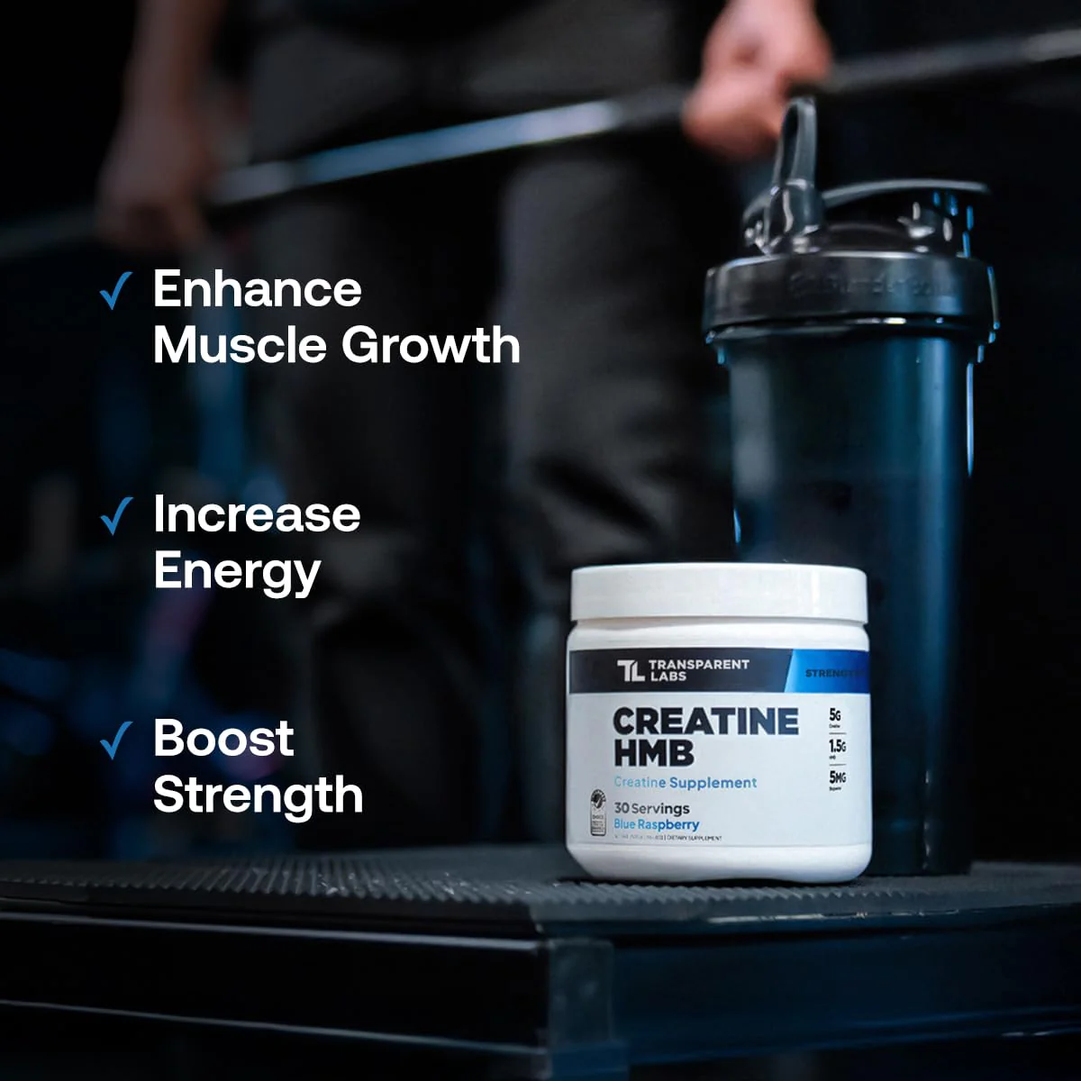 Transparent Labs Creatine HMB - Creatine Monohydrate Powder with HMB for Muscle Growth, Increased Strength, Enhanced Energy Output, and Improved Athletic Performance - 30 Servings, Hawaiian Splash - Image 5