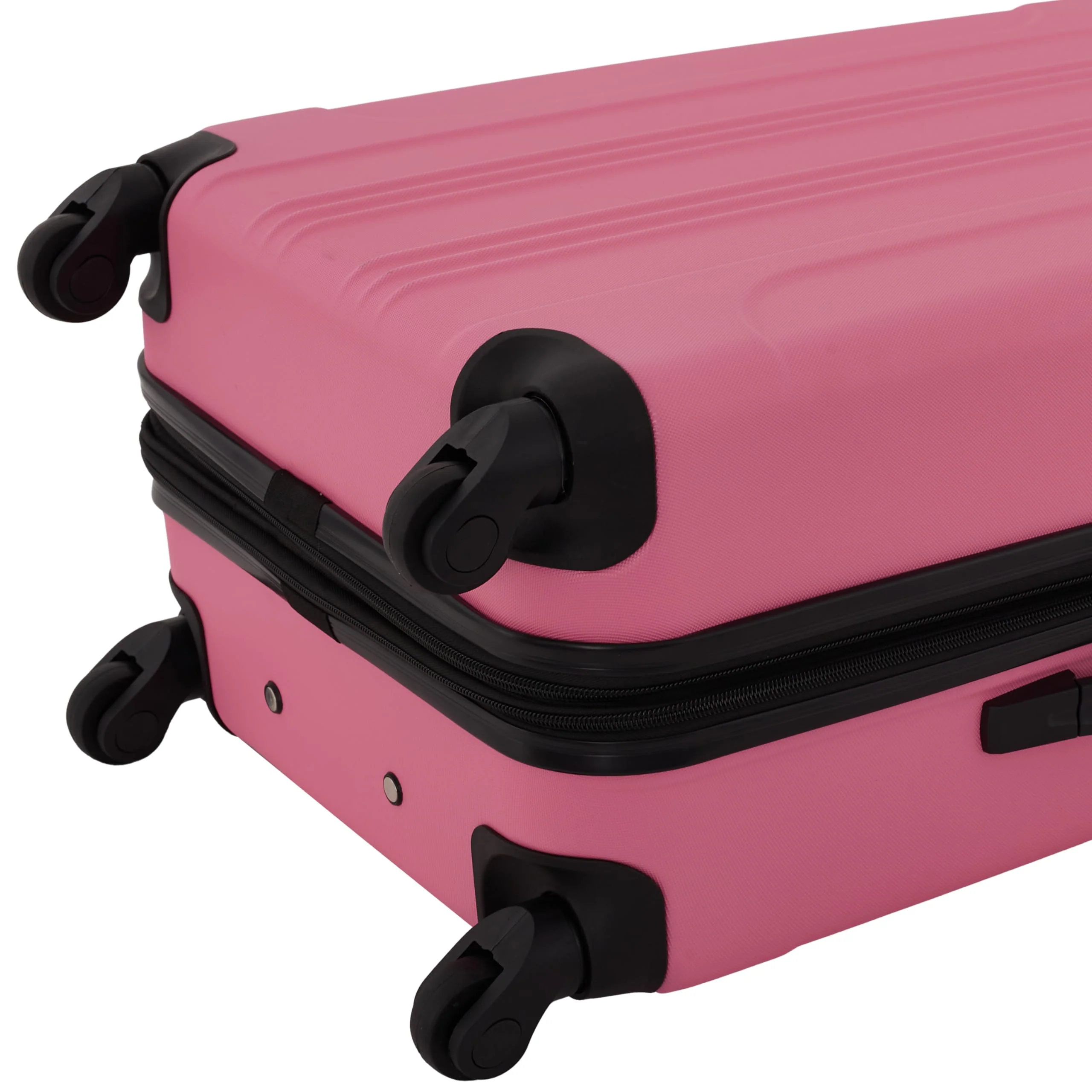 Travelers Club Chicago Hardside Expandable Spinner Luggage, Hot Pink, 5 Piece Set - Image 4
