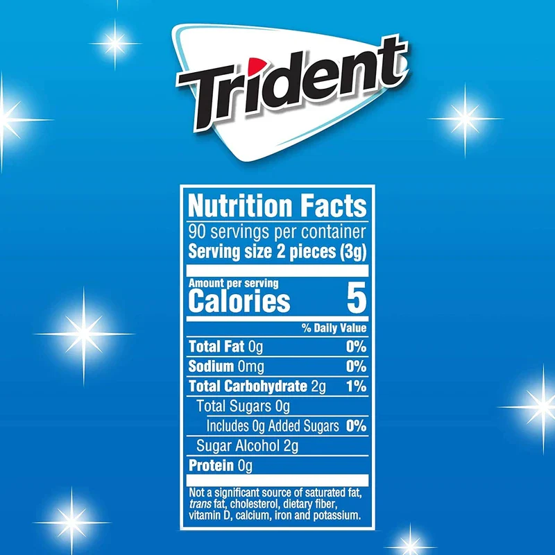 Trident White Peppermint Sugar Free Gum, Value Pack, 180 Pieces - Image 4