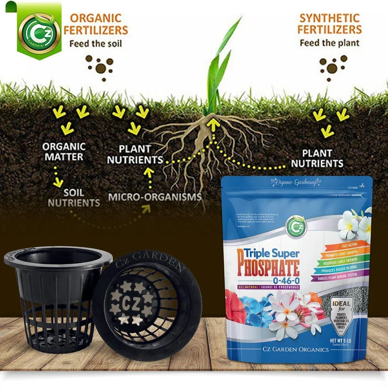 Triple Super Phosphate 0-46-0 Fertilizer Made in USA - Bloom Booster - TSP Pure Phosphorus Plant Food for Plants & Flower Gardens - Fruit, Vegetables - Image 7