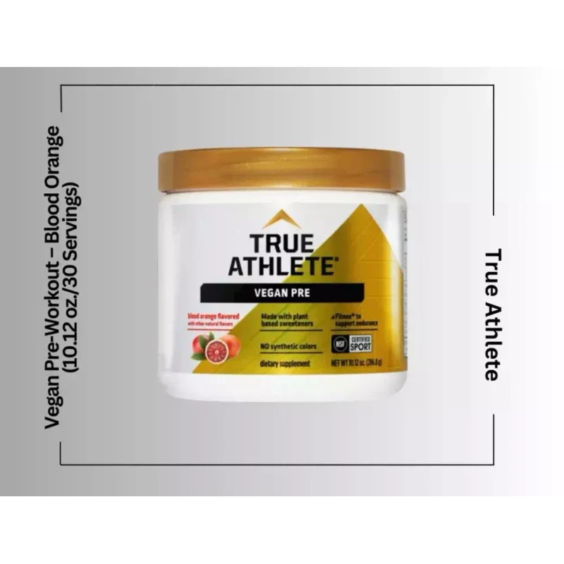 True Athlete Plant-Based Pre-Workout “ Blood Orange (10.12 oz./30 Servings) - Image 3