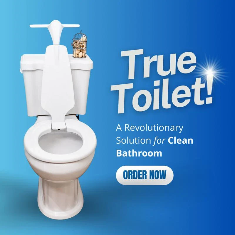 True Toilet End Urine Splatter Forever with the True Toilet - Size: Elongated Version - Image 2