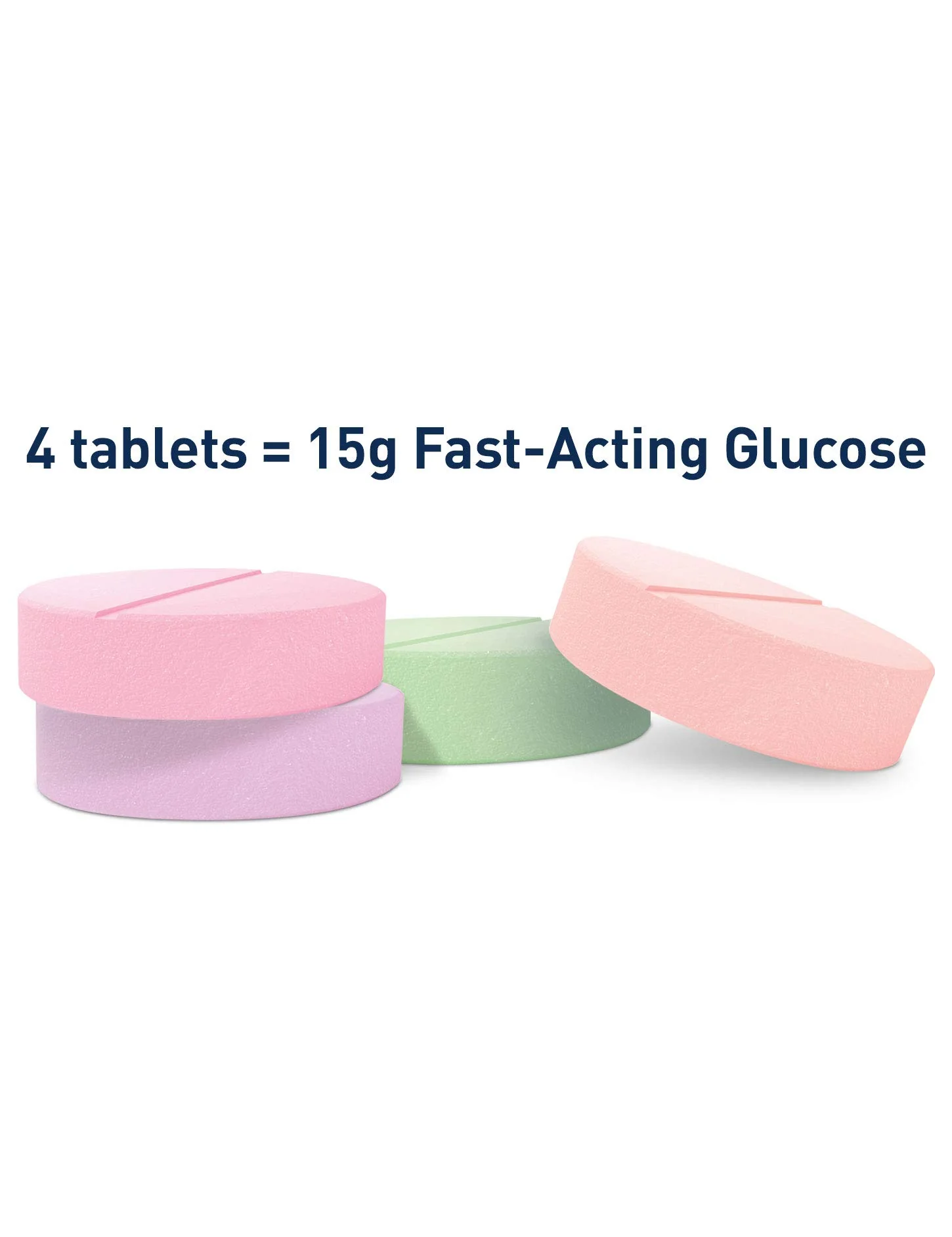 TRUEplus® Glucose Tablets, Assorted Flavor (Grape, Raspberry, Orange) - 50ct Bottle - 6 Pack - Image 5