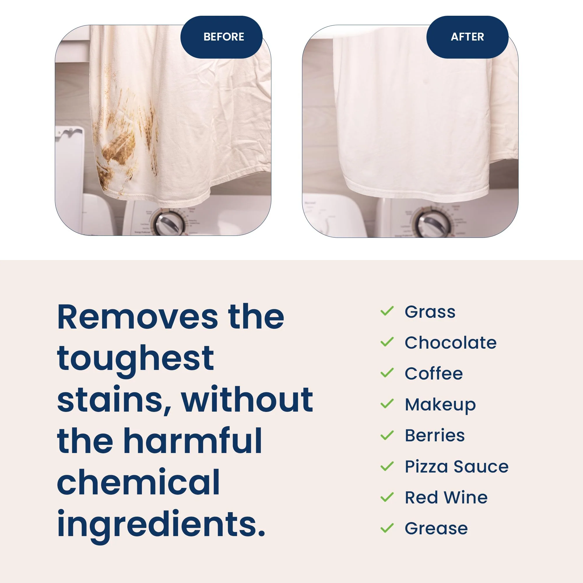 Truly Free Laundry Wash Detergent for Sensitive Skin, Gentle & Safe for Baby Clothes | Plant-Based, Natural Ingredients | Unscented | Include 1 Refillable Bottle (50 Loads) - Image 3