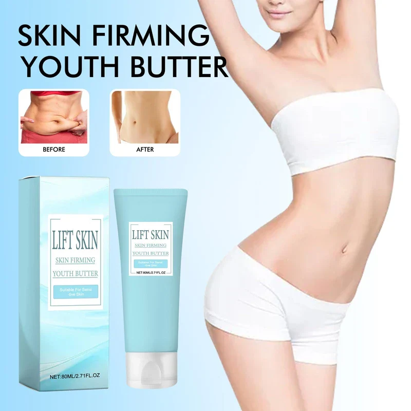 Turmeric Lift Skin Body Firming & Anti-Wrinkle Cream, Skin Firming Youth Butter, Skin Firming and Tightening Lotion, Skin Firming Youth Butter, Anti-Ageing Skin Firming Cream for Body Loose Skin, Pack - Image 2