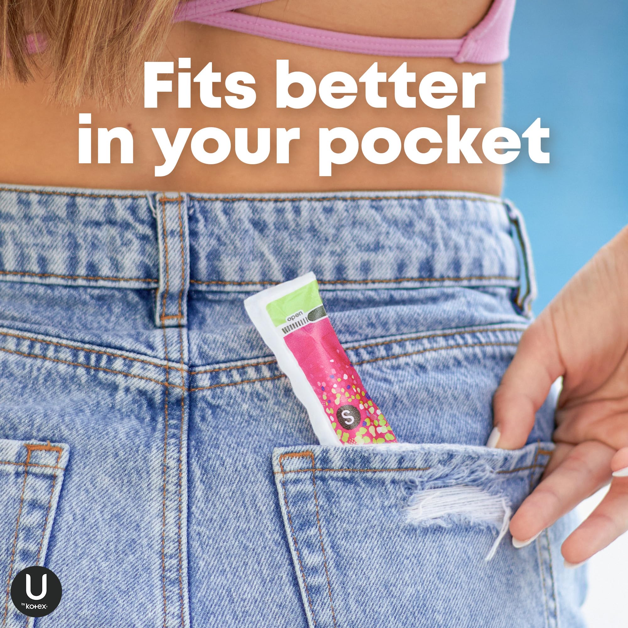U by Kotex Click Compact Tampons, Super Absorbency, Unscented, 128 Count (8 Packs of 16) (Packaging May Vary) - Image 3