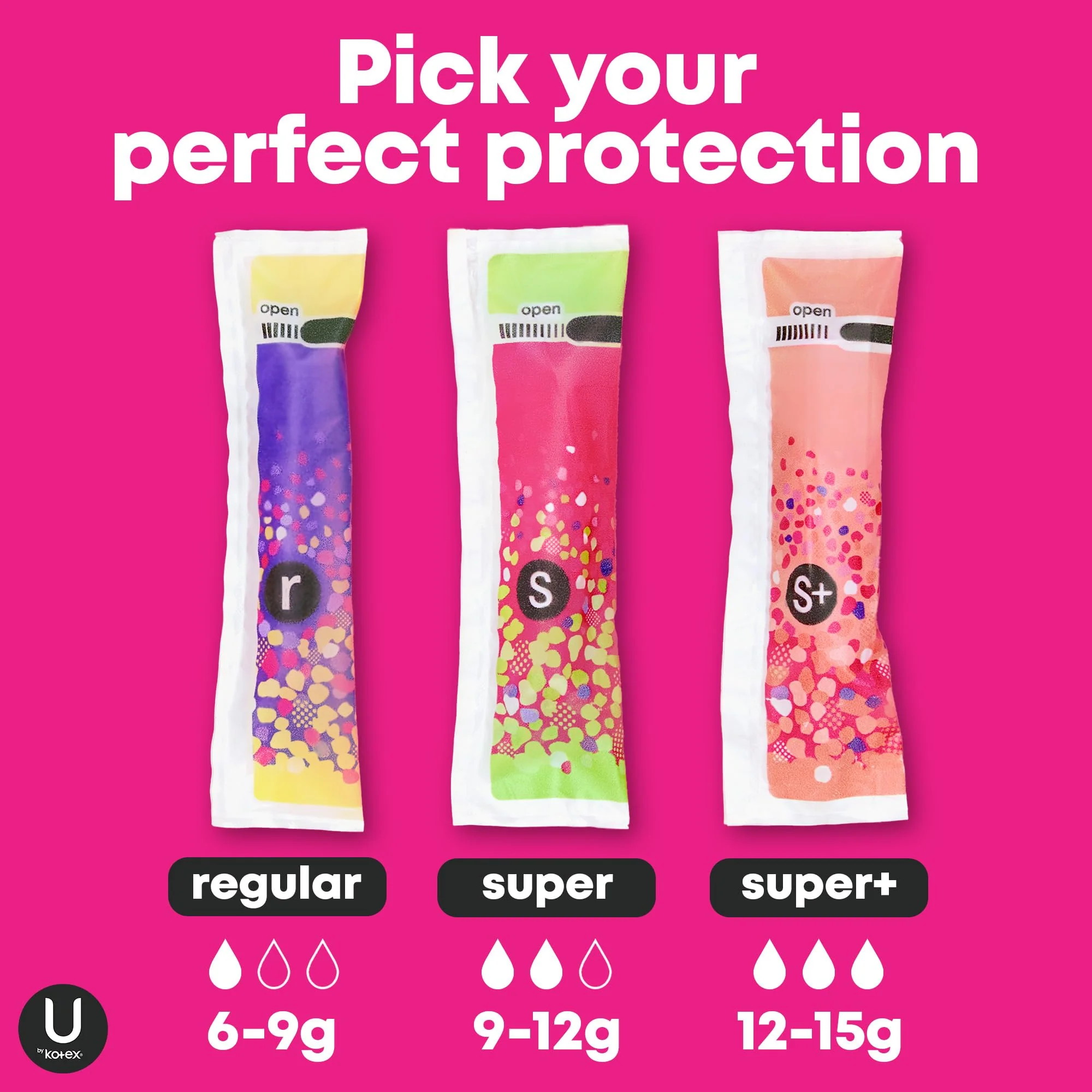 U by Kotex Click Compact Tampons, Super Absorbency, Unscented, 192 Count (6 Packs of 32) (Packaging May Vary) - Image 7