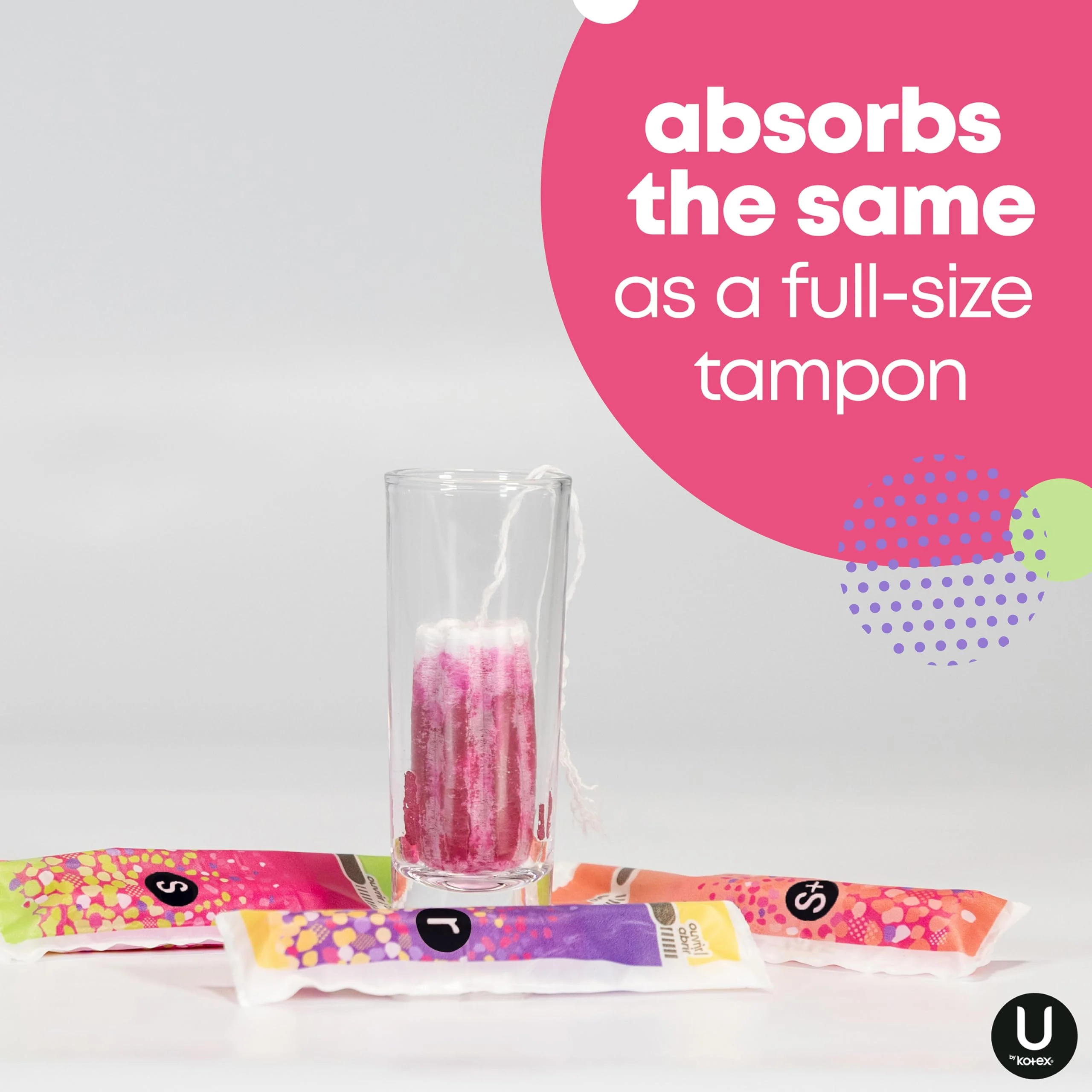U by Kotex Click Multipack Tampons, Compact, Regular/Super Absorbency, Unscented, 120 Count (8 Packs of 15) (Packaging May Vary) - Image 3