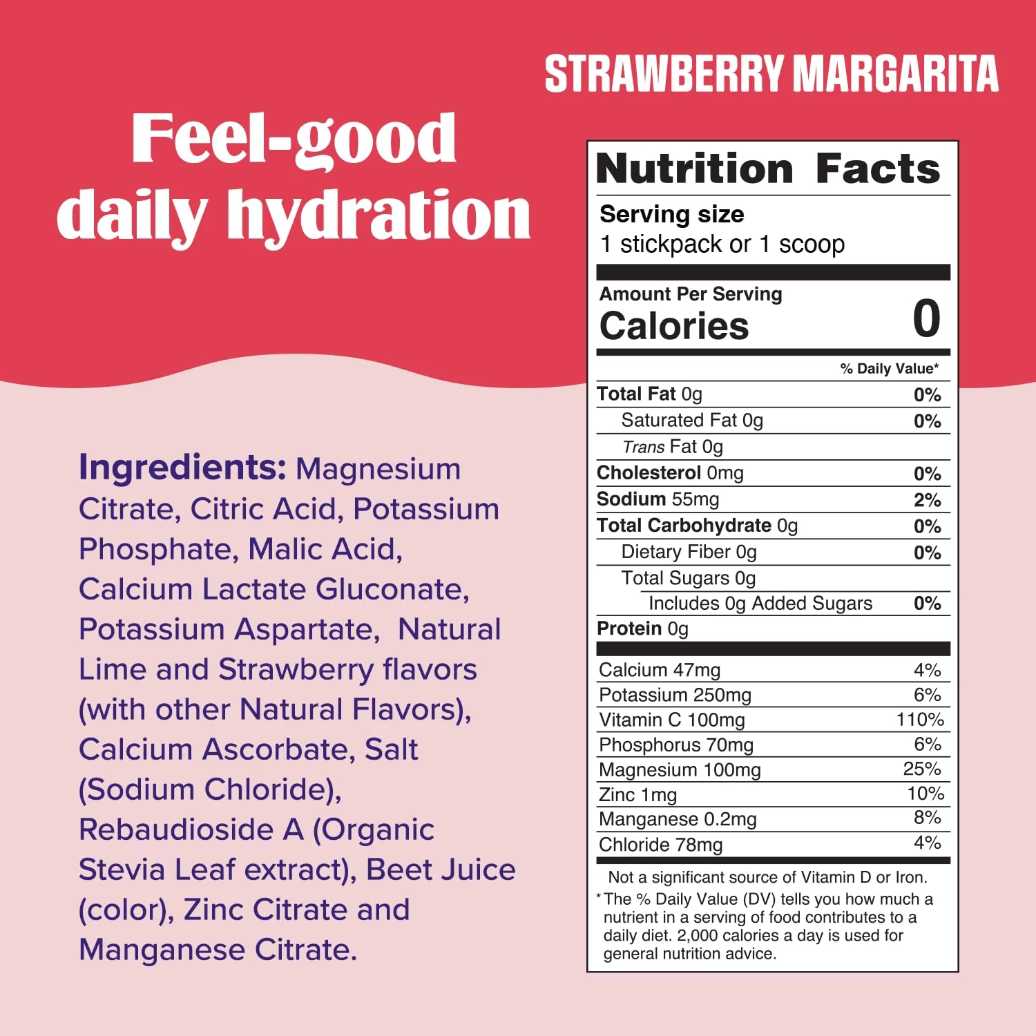 Ultima Replenisher Daily Electrolyte Powder Drink Mix - Sugar Free - Strawberry Margarita, 16 Stickpacks - Hydration Packets with 6 Electrolytes and Trace Minerals - Keto Friendly, Vegan, Non-GMO - Image 6