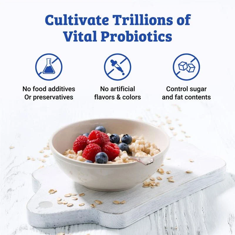 Ultimate Probiotic Yogurt Maker with Adjustable Temperature Control - Make Trillions of Live Probiotics - LIFETIME WARRANTY - material: With Eight 6oz Jars - Image 12