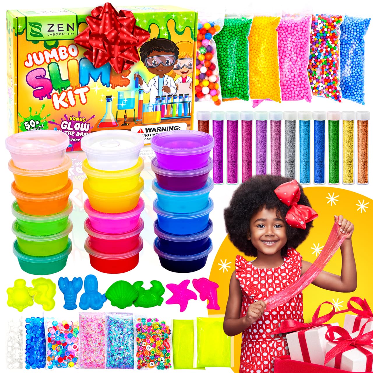 Ultimate Slime Kit for Girls 10-12 | Perfect Toys for Girls 7-12 Years Old | Complete DIY Slime Making Kit for Kids and Boys | Christmas Party Favors - Image 2